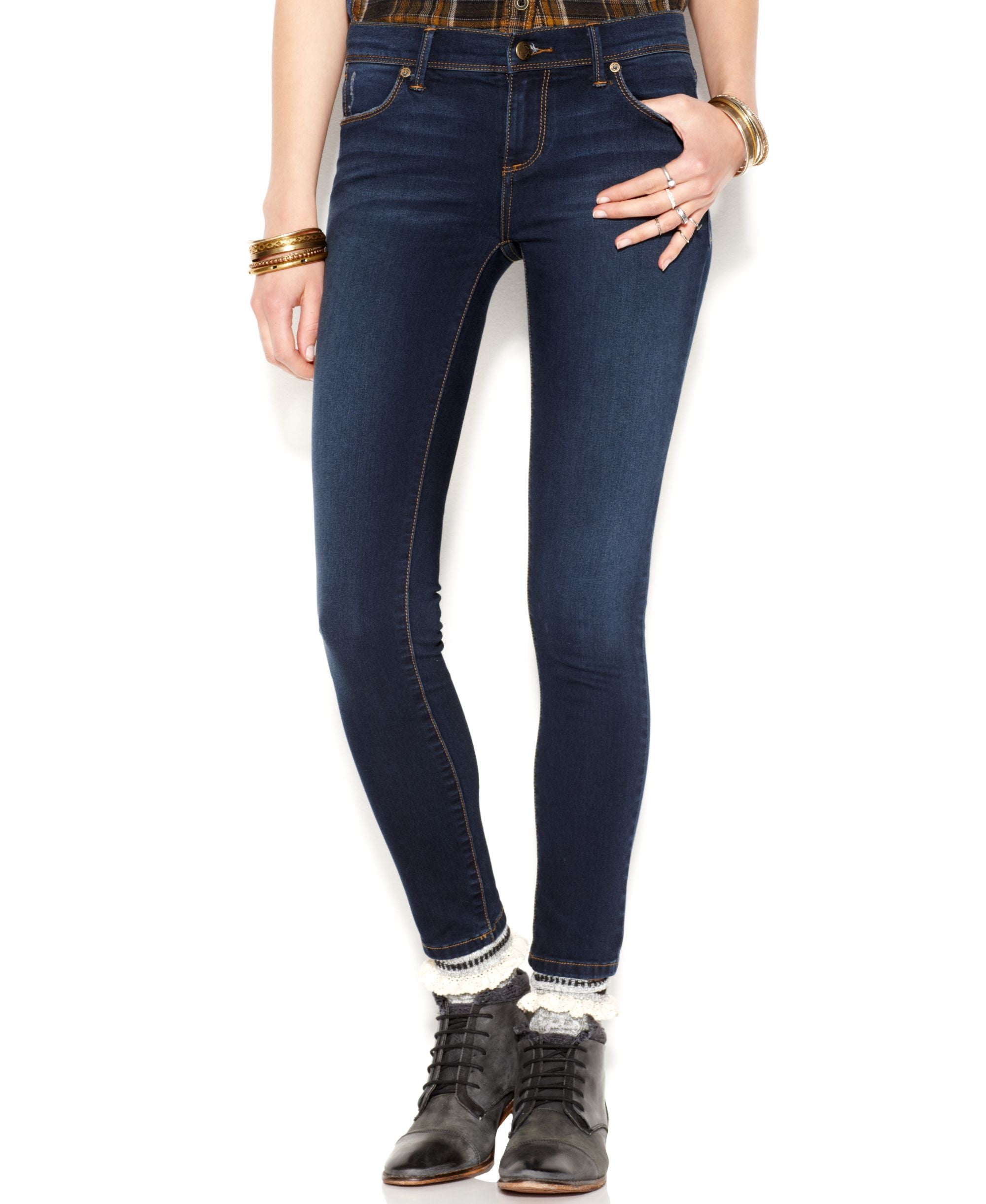 Free People Roller Crop Mid Rise Skinny Jeans