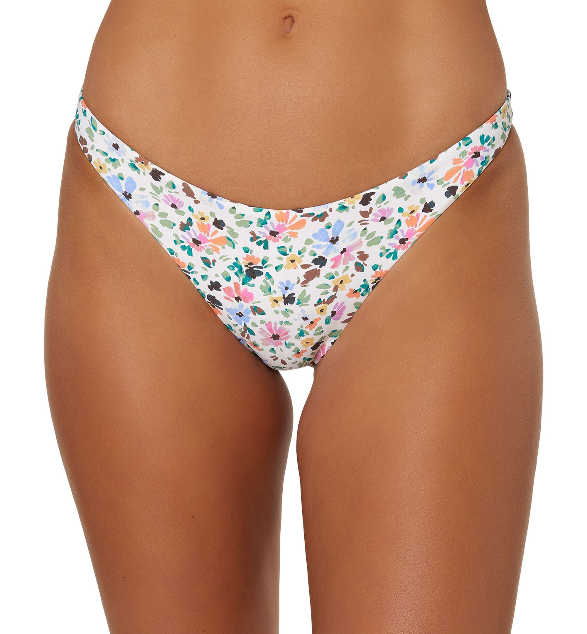 Juniors' Maggie Ditsy-Floral Printed Cheeky Bikini Bottoms