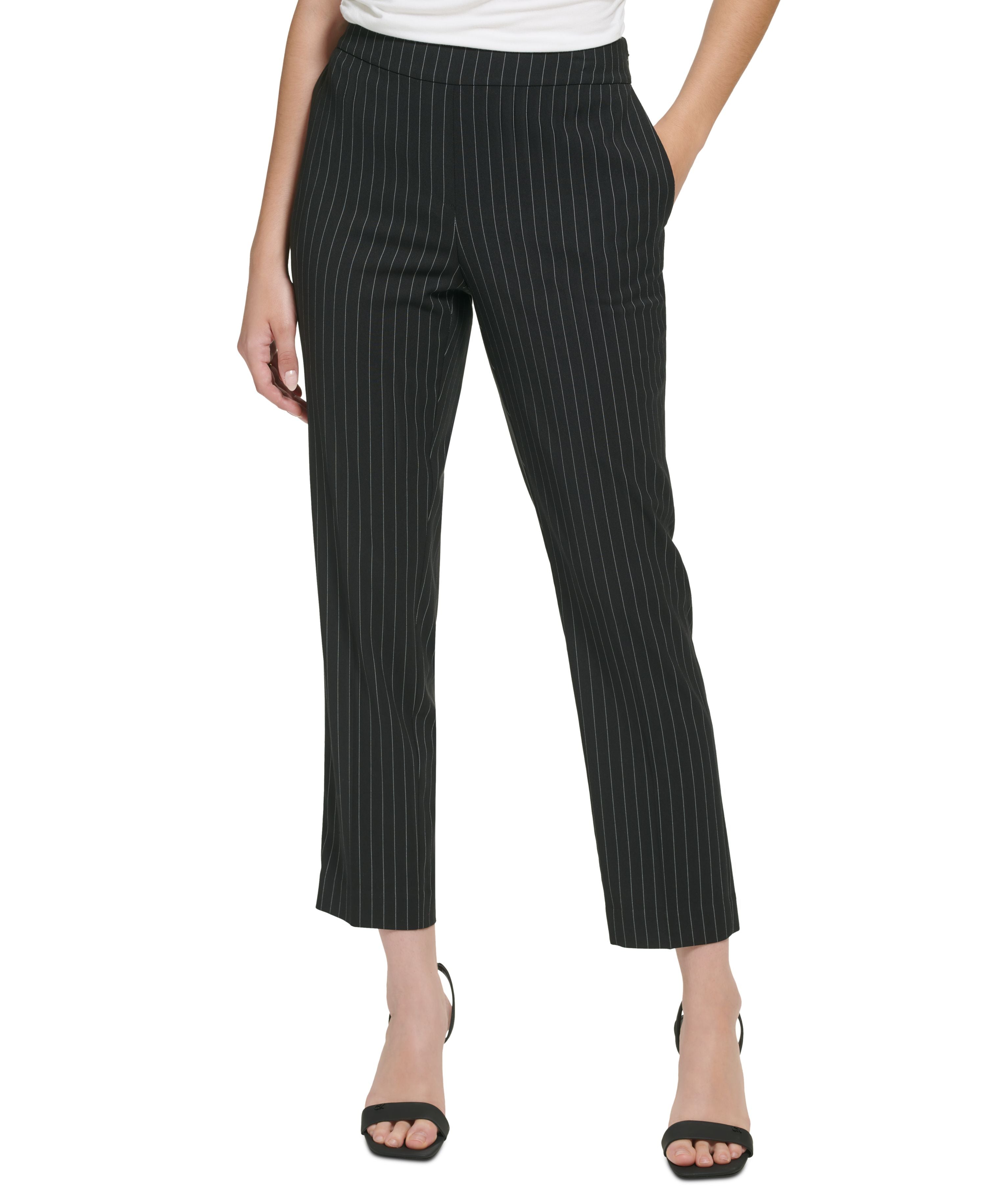 Women's Pinstripe Slim Leg Pants