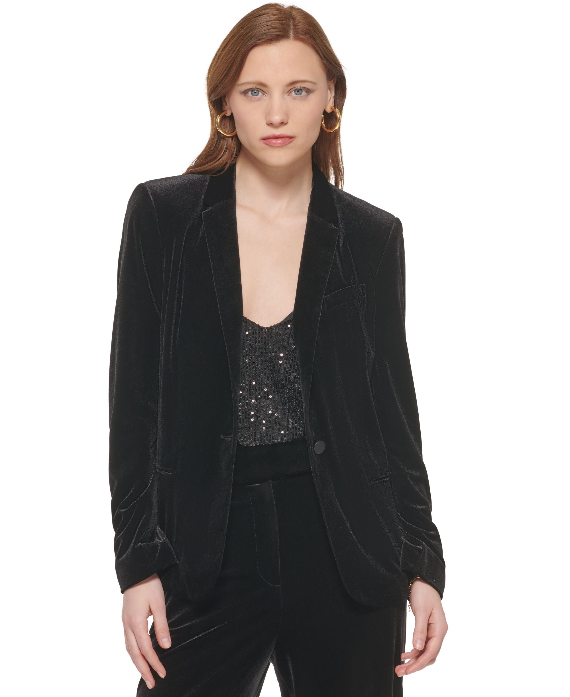 Women's Velvet Blazer
