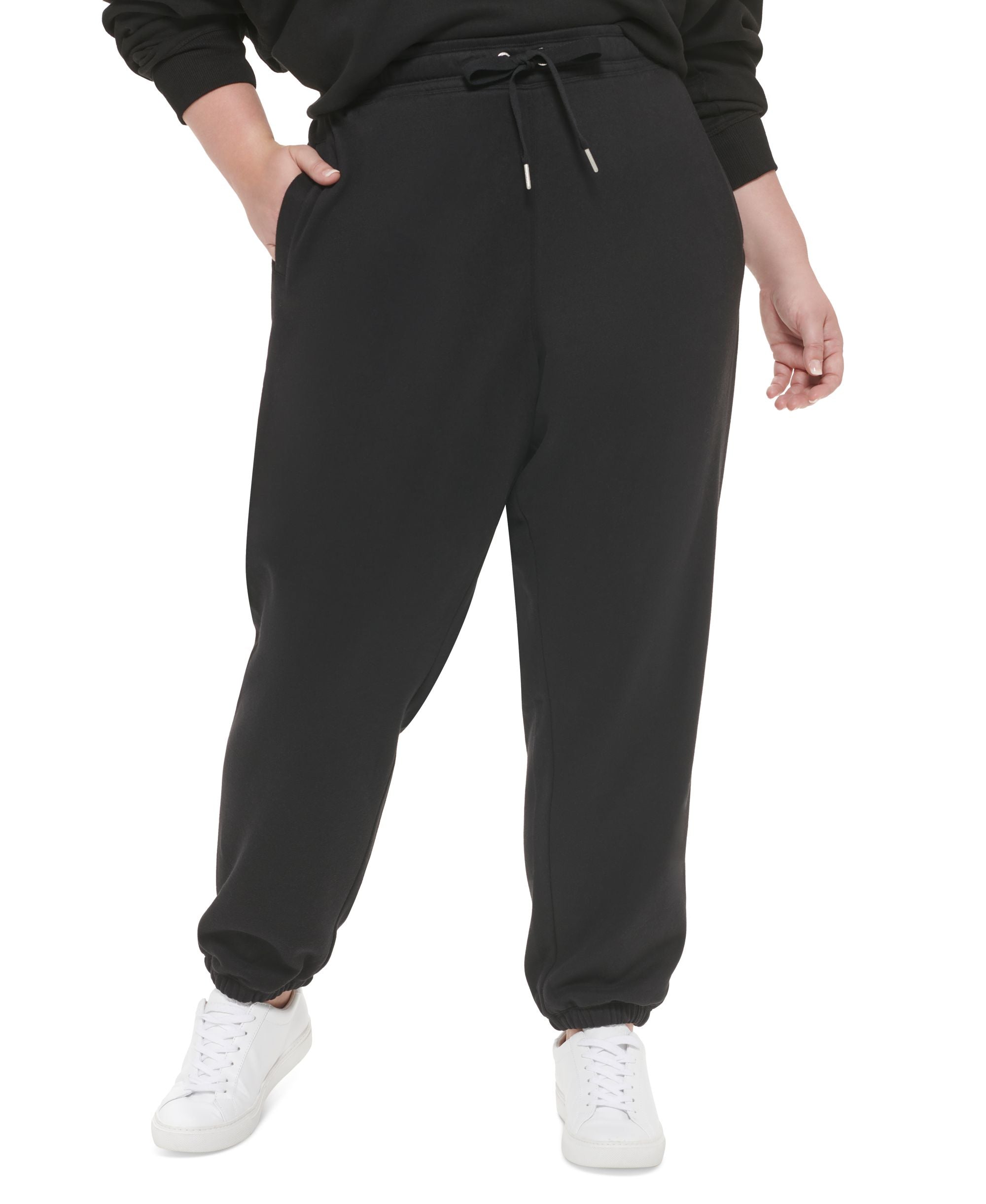 Calvin Klein Performance Plus Size Fleece Drawstring Joggers