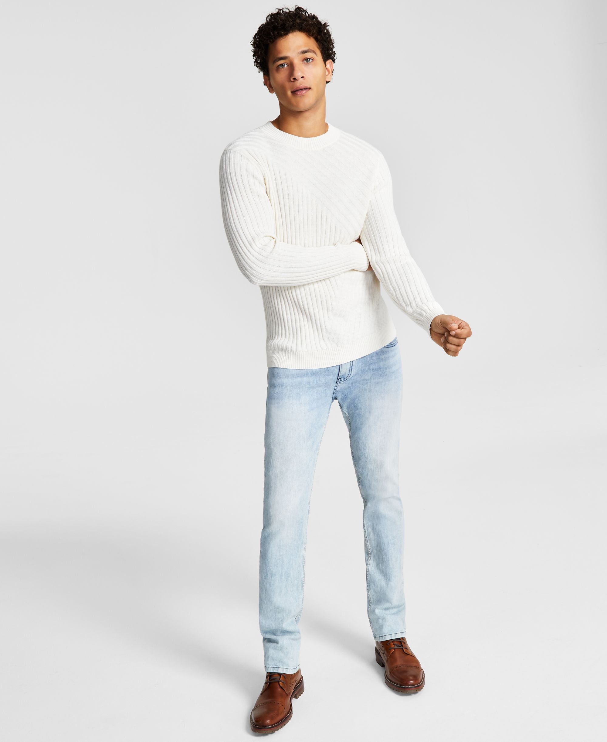 International Concepts Mens Tucker Crewneck Sweater