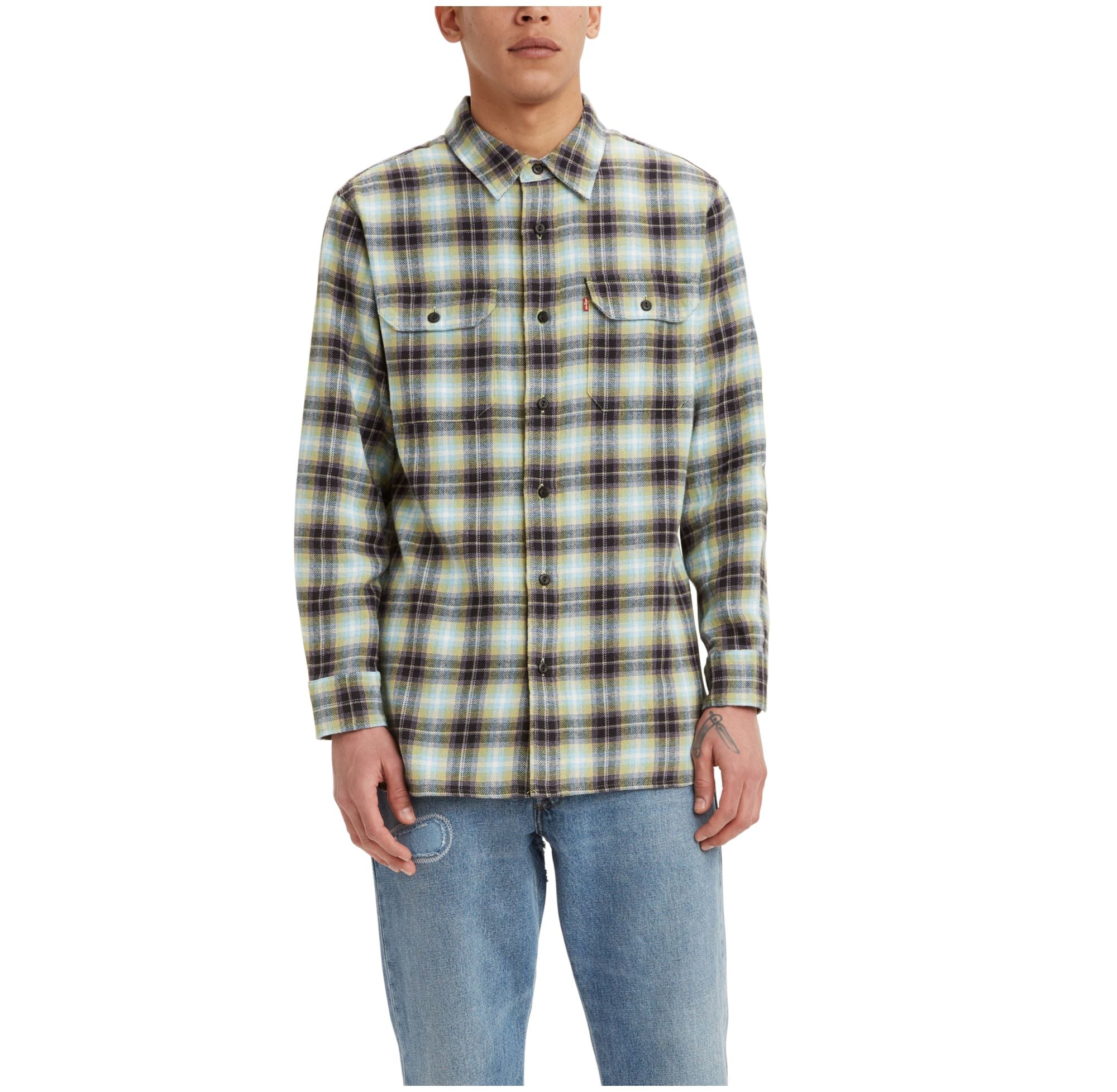 Men's Classic Worker Relaxed Fit Flannel Shirt