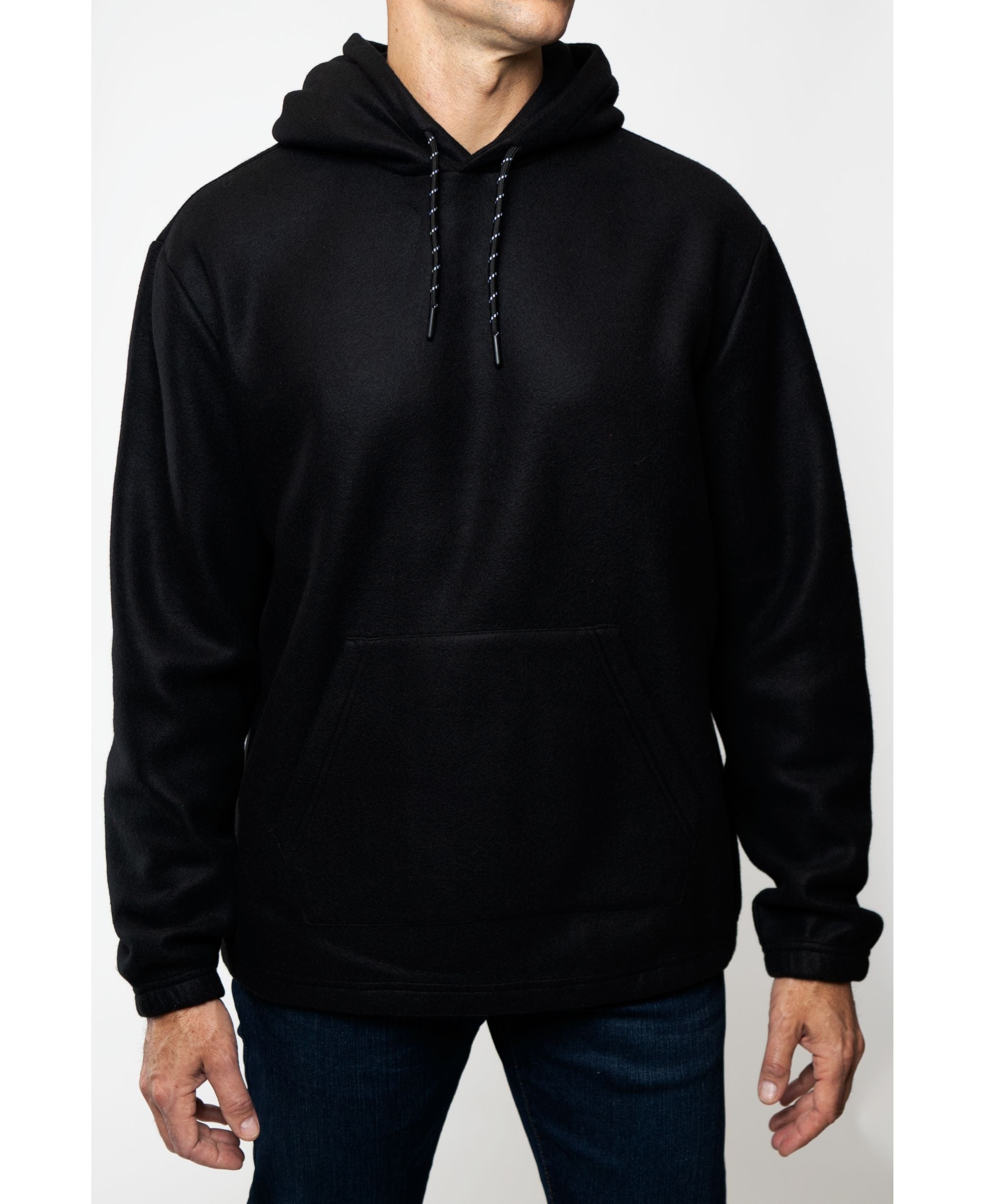 Men's Polar Fleece Pullover Hooded Sweatshirt