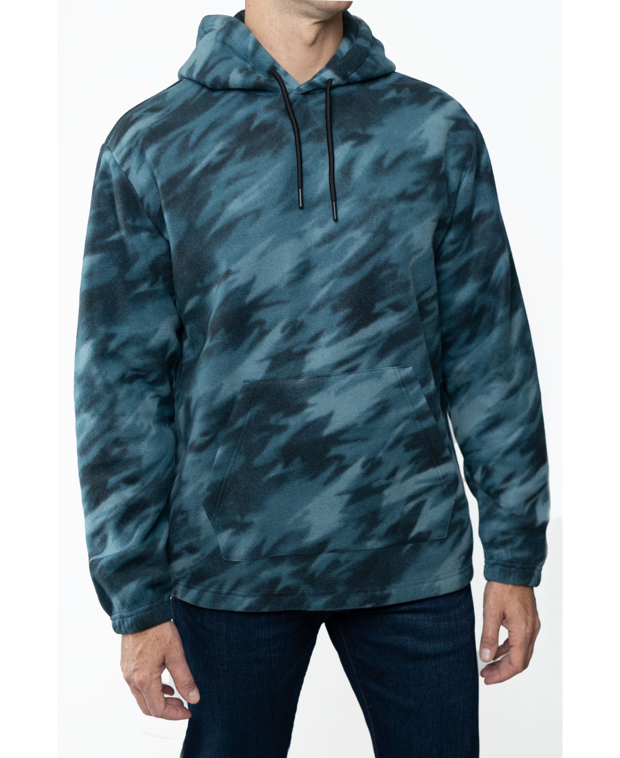 Men's Polar Fleece Pullover Hooded Sweatshirt