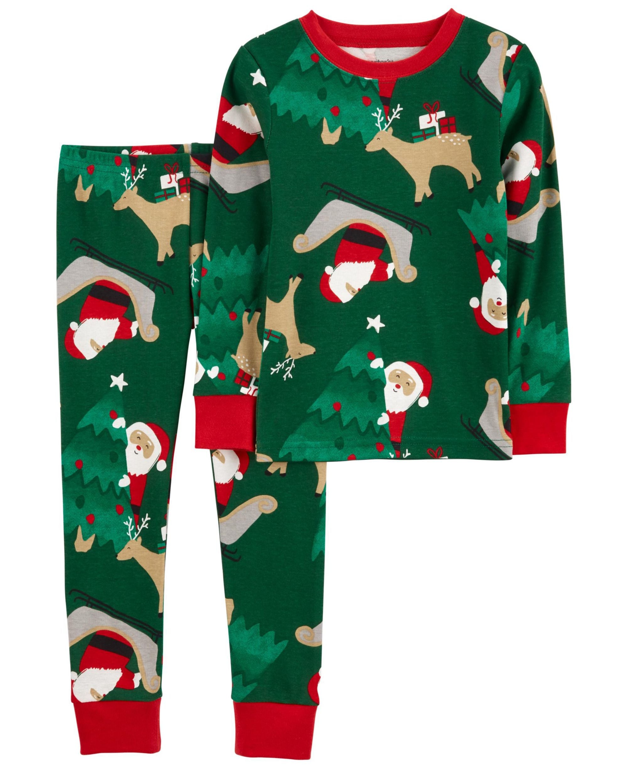 Carters Baby Santa Snug Fit Pajama 2 Piece Set