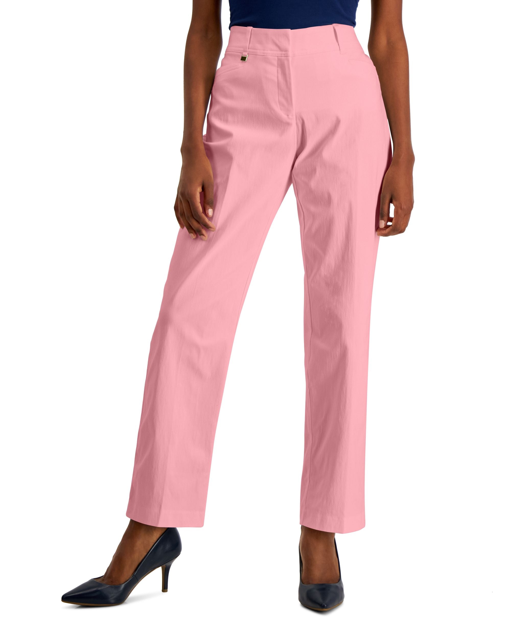 JM Collection Petite Tummy Control Curvy Fit Pants