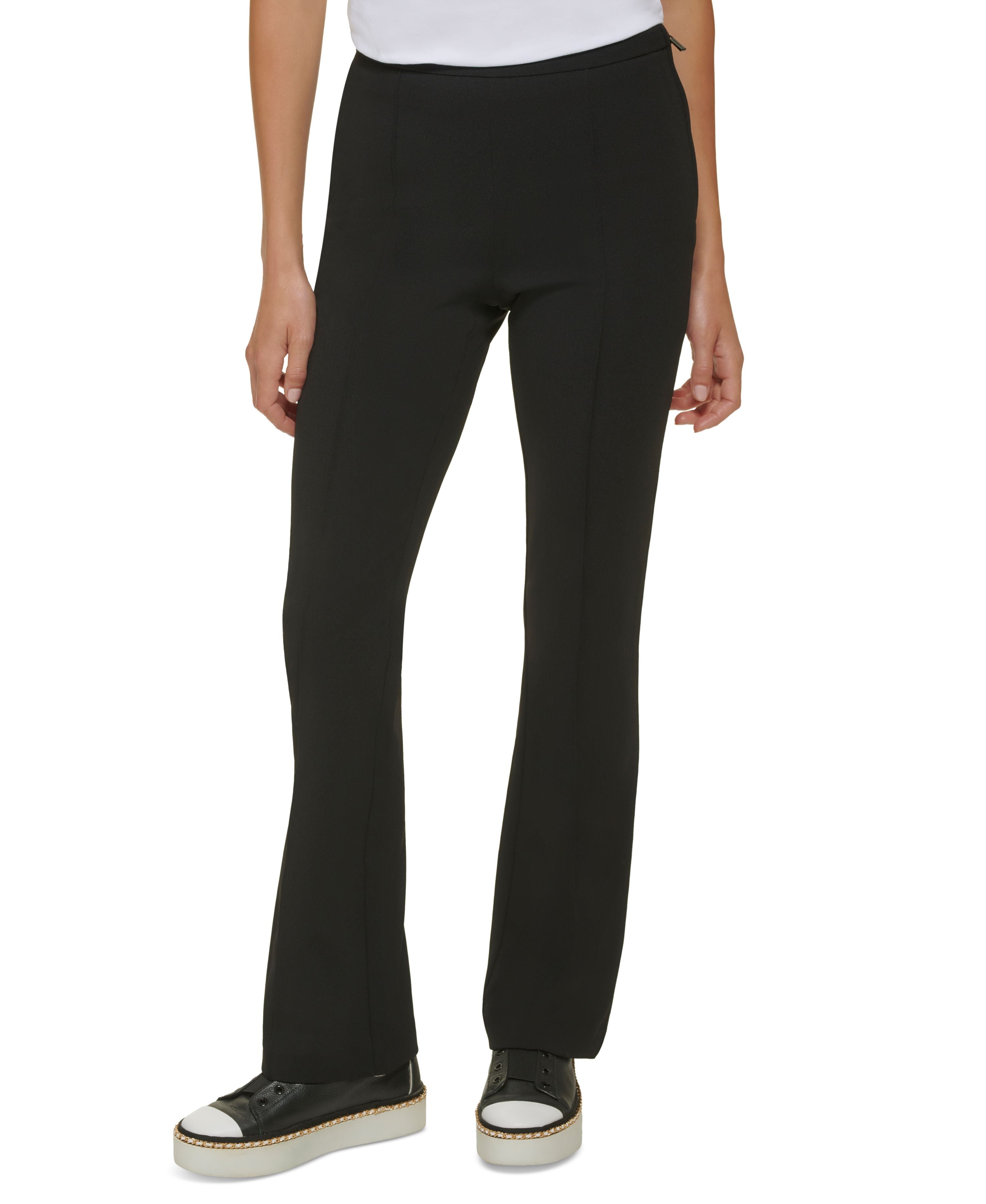 Women's Side-Zip Flared-Leg Pants