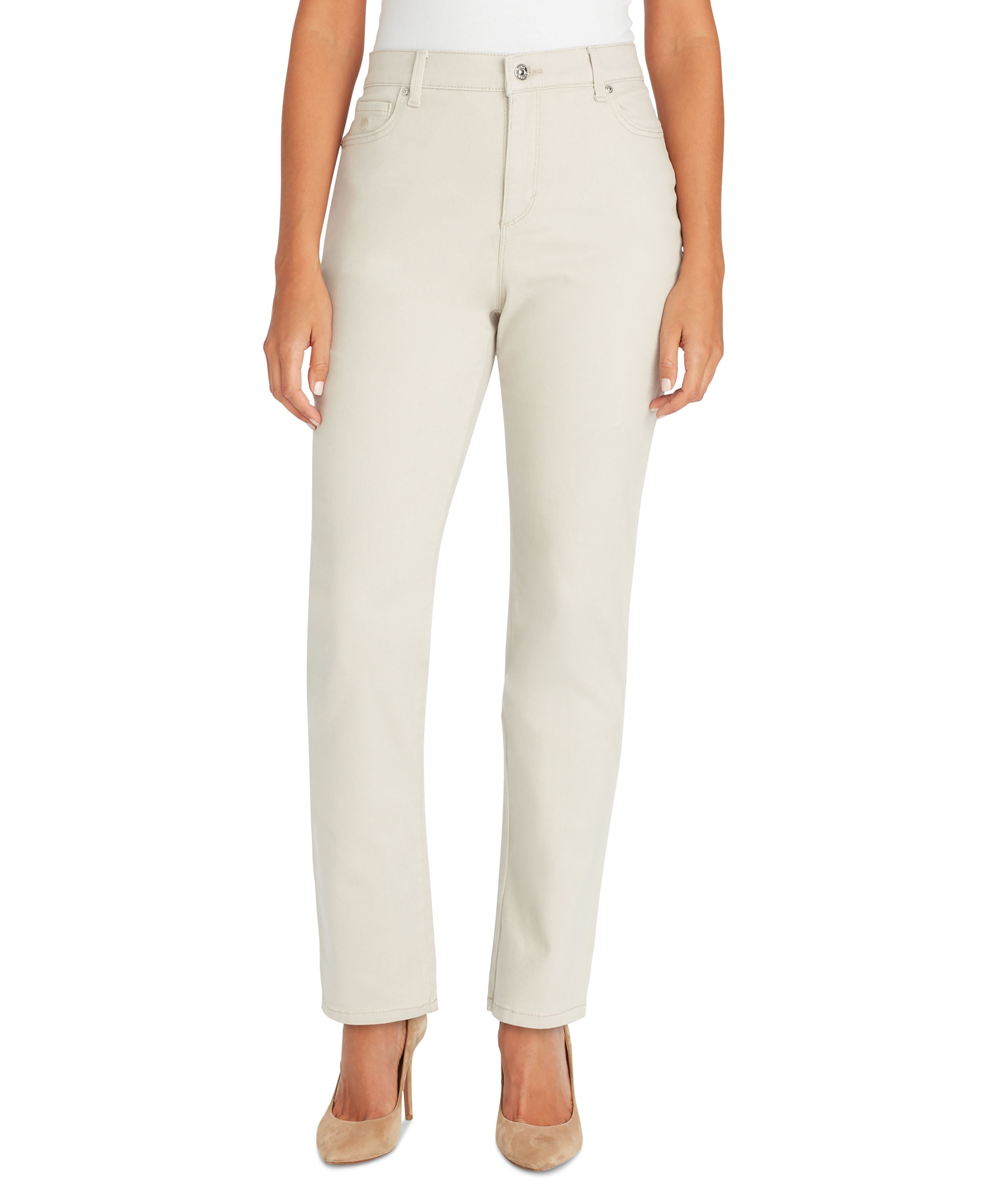 Women's Amanda Colored Twill Straight-Leg Jeans
