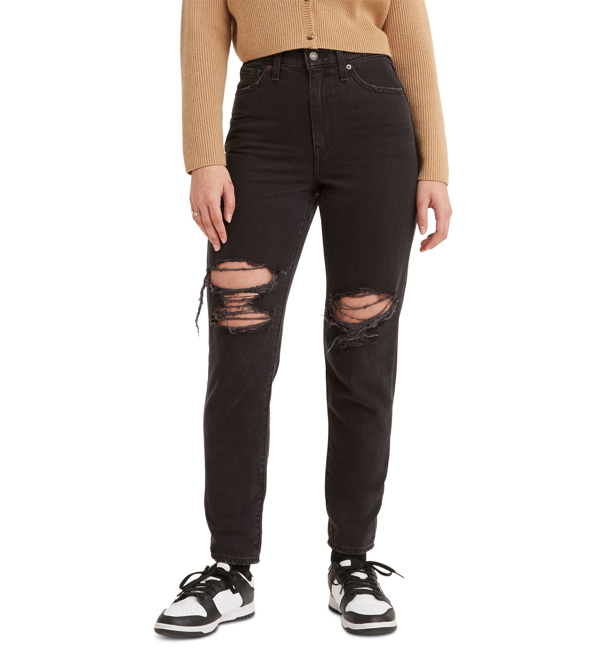High-Waist Casual Mom Jeans