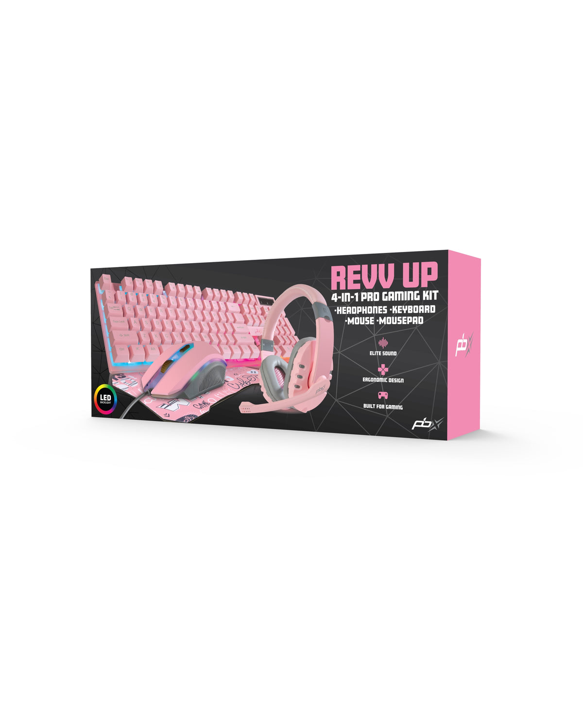 CLOSEOUT! Gaming Combo, 4-Piece Set in Light Pink