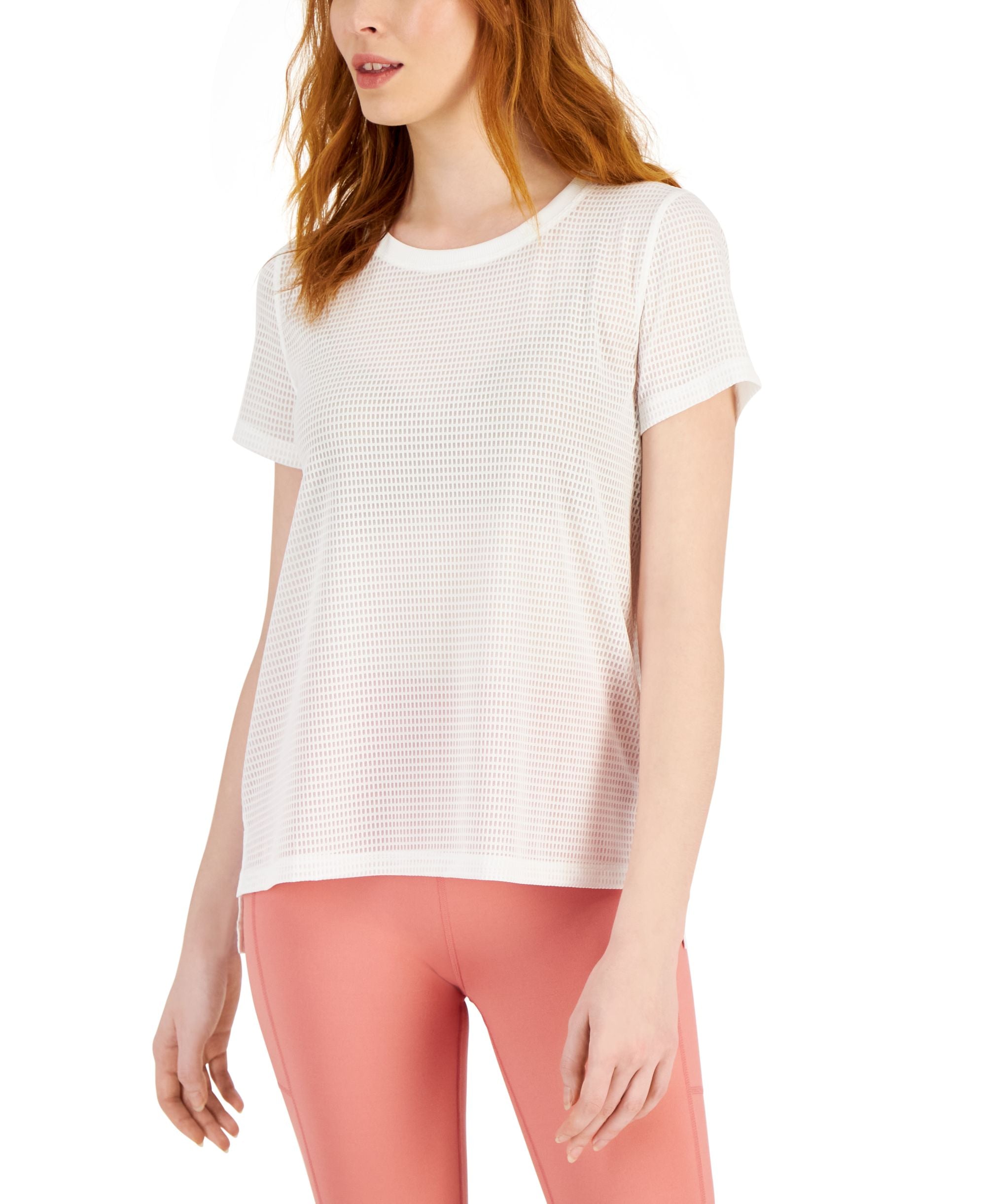 Women's Relaxed Short-Sleeve Mesh Tee