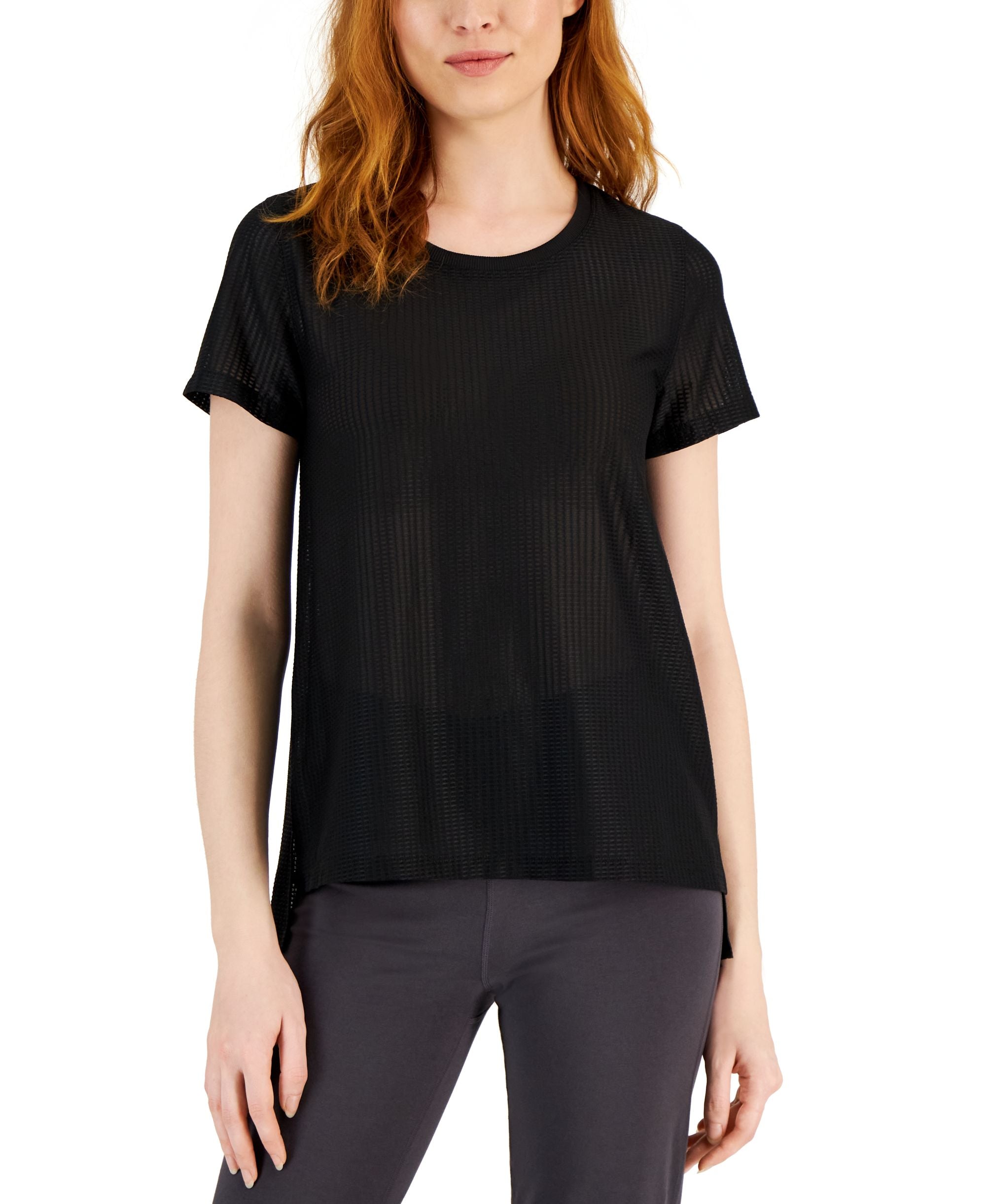 Women's Relaxed Short-Sleeve Mesh Tee