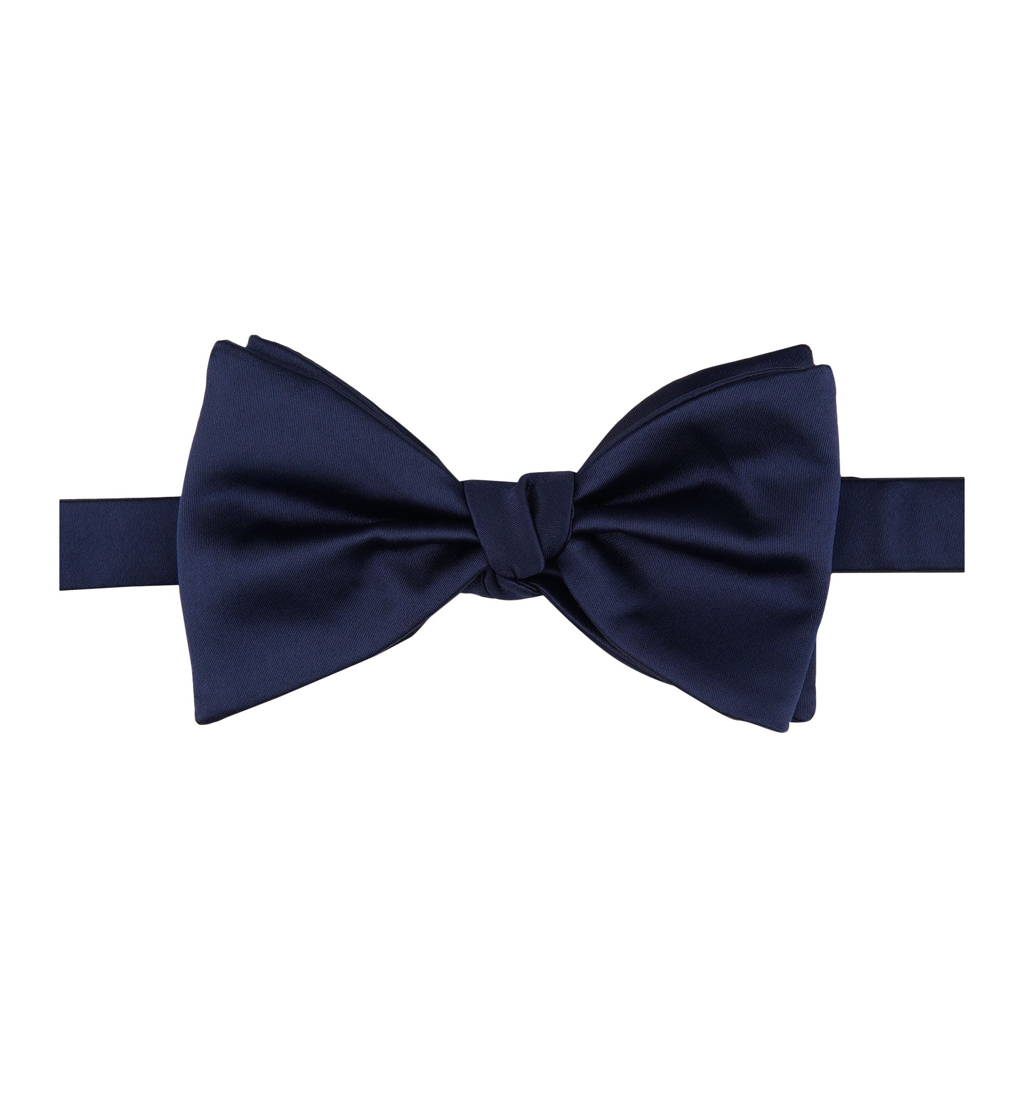 Men's Oversized Satin Solid Bow Tie