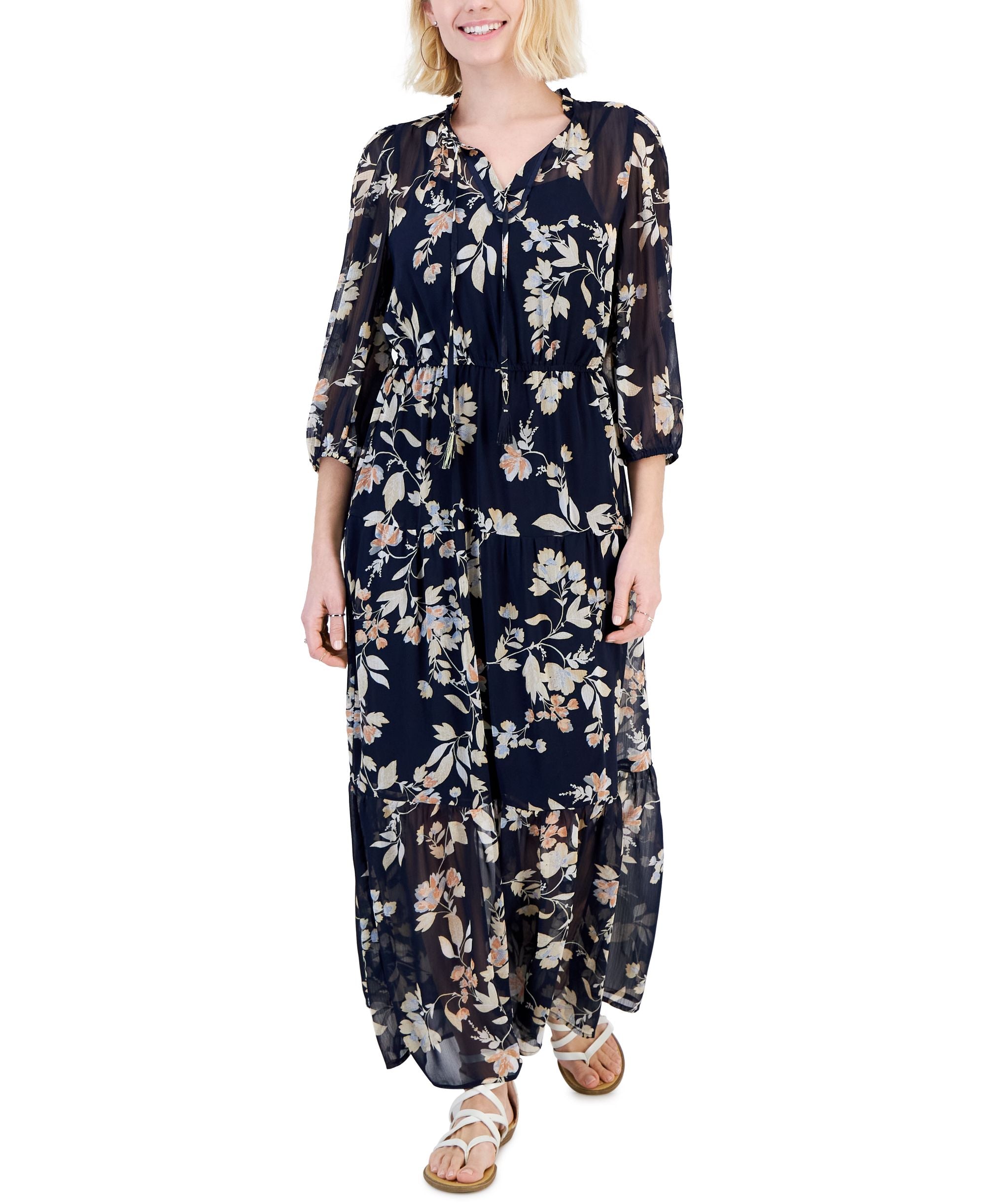 Petite Tiered Maxi Dress