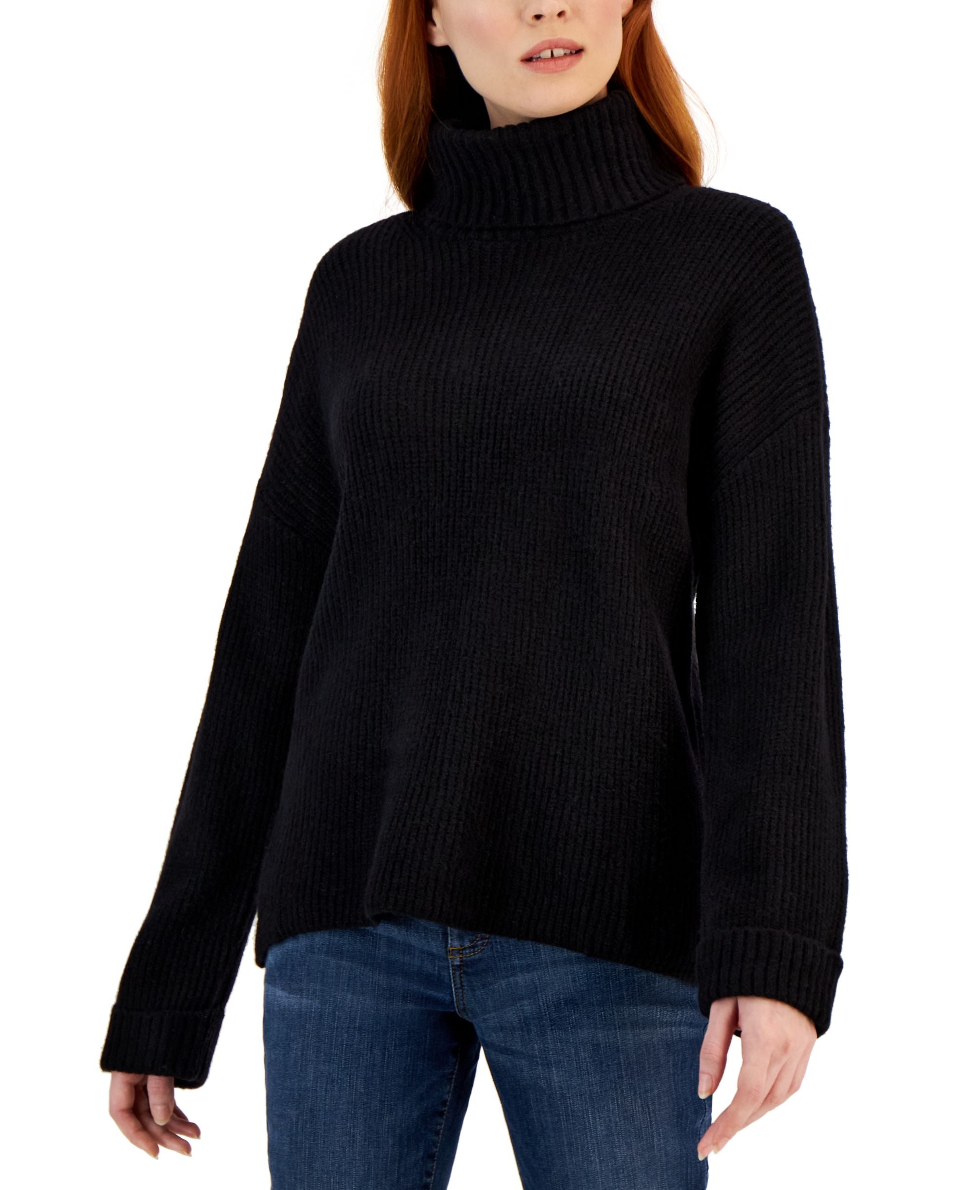 Women's Easy Pull-On Cowlneck Sweater