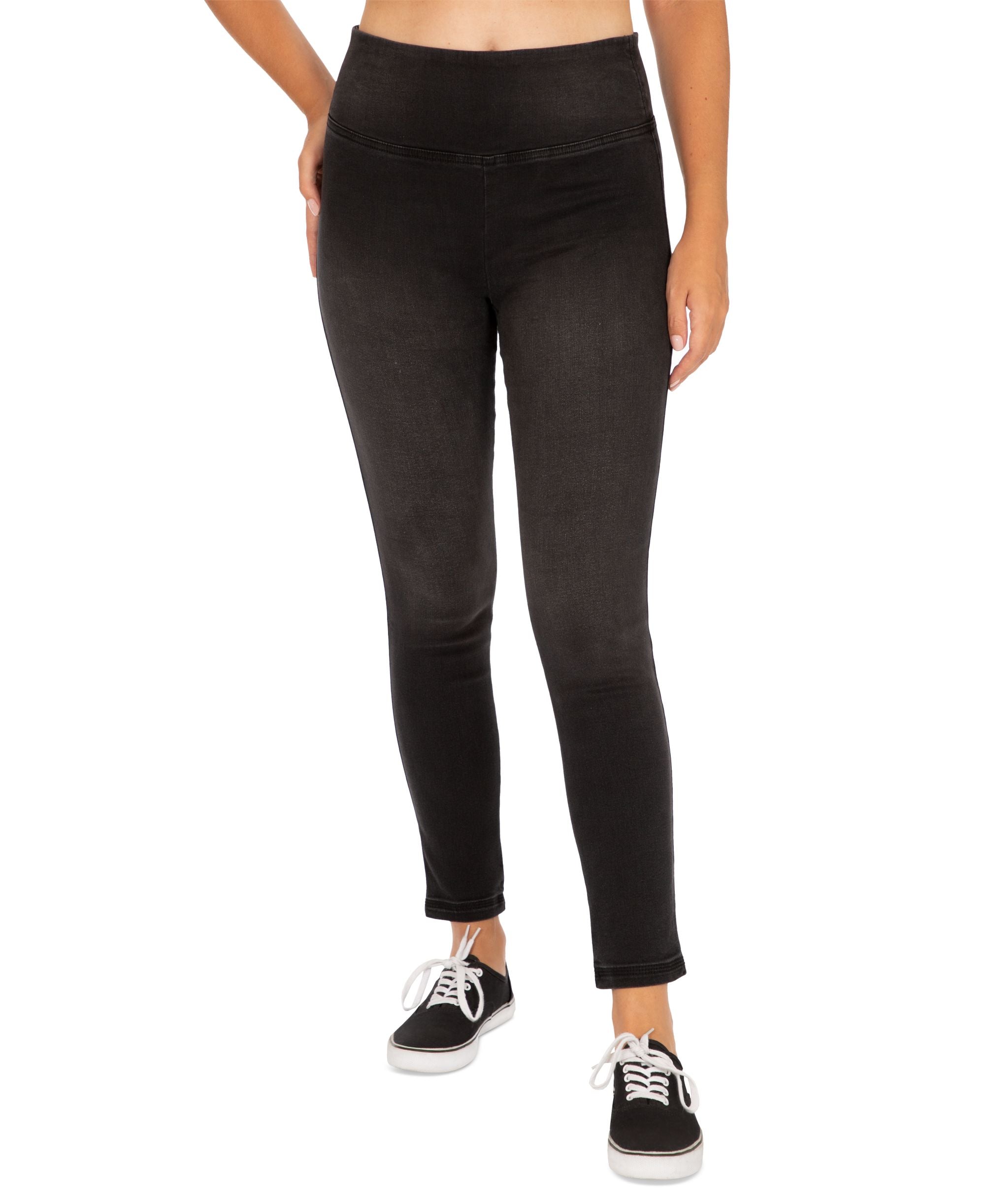 Juniors' Real Curve High-Rise Pull-On Leggings