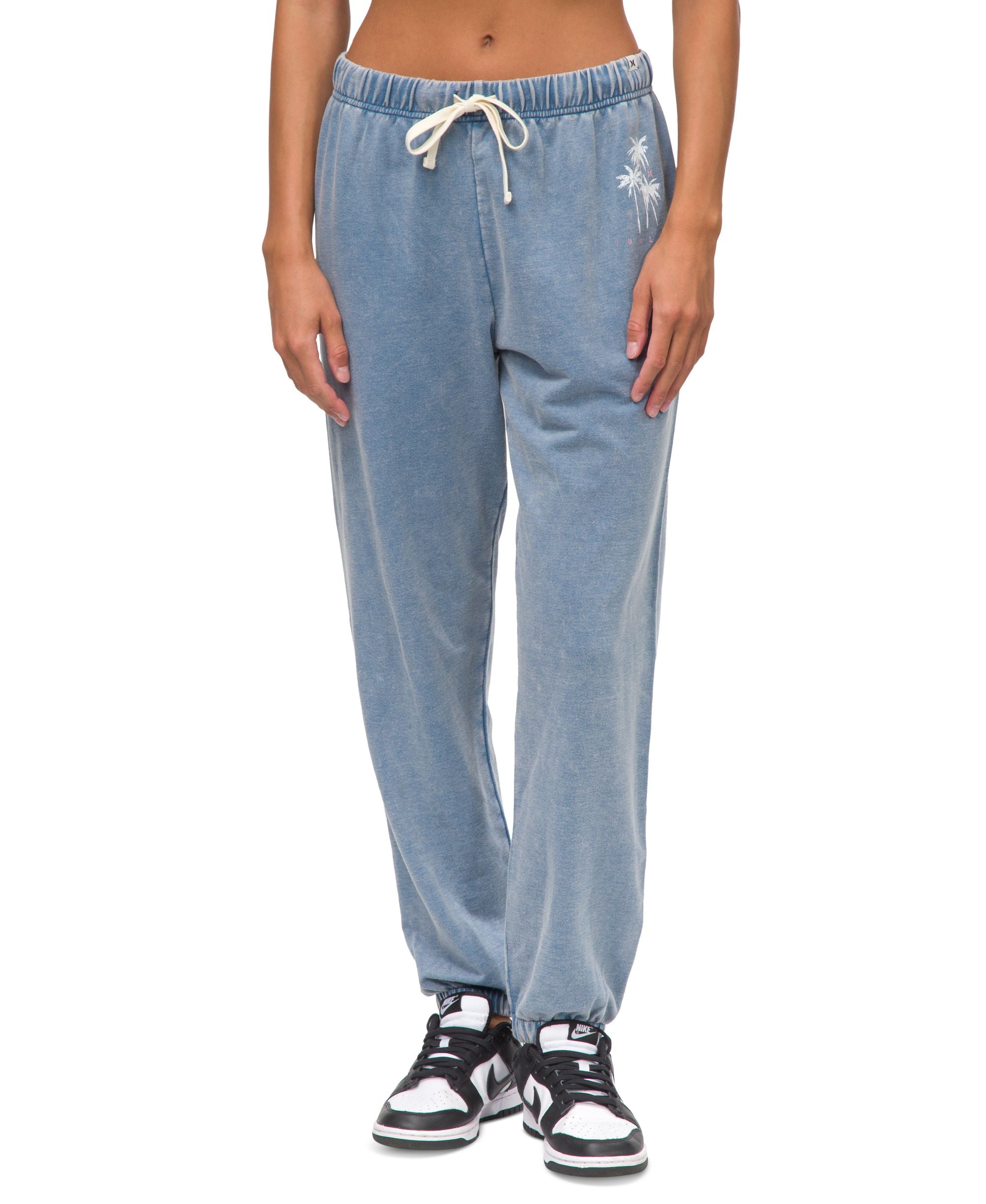 Juniors' Mara Washed French Terry Drawstring Joggers