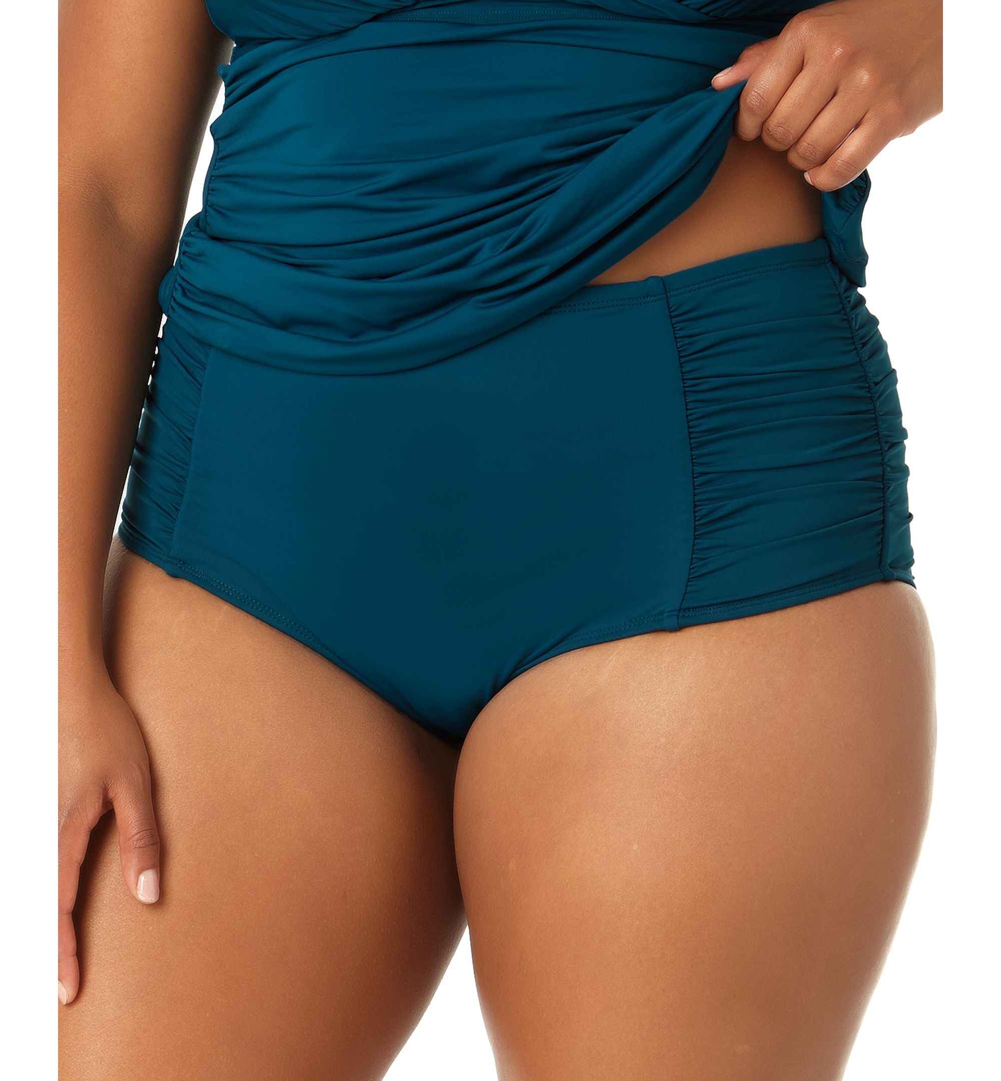 Plus Size High-Waist Bikini Bottoms