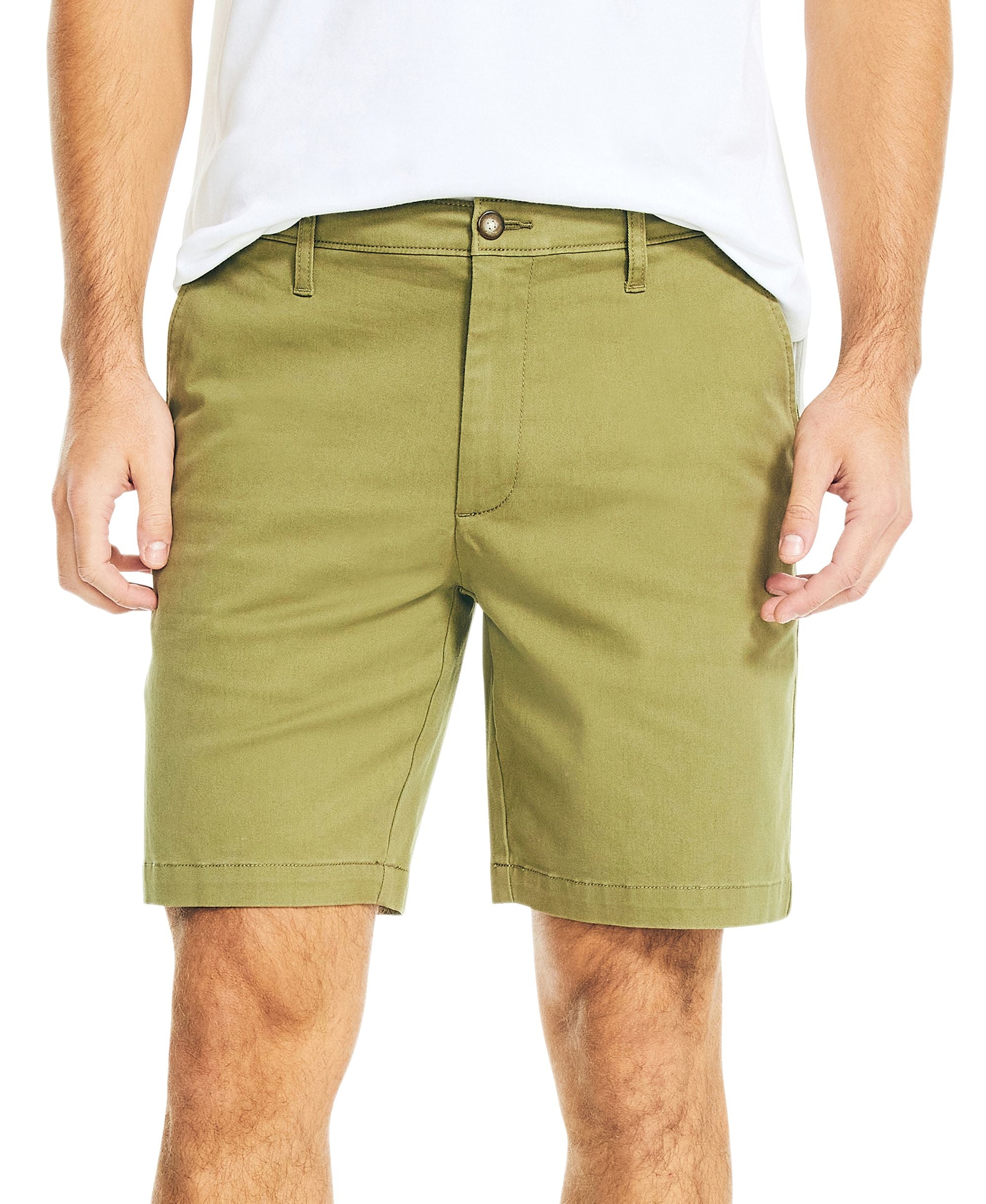 Classic-Fit 8.5� Stretch Chino Flat-Front Deck Short