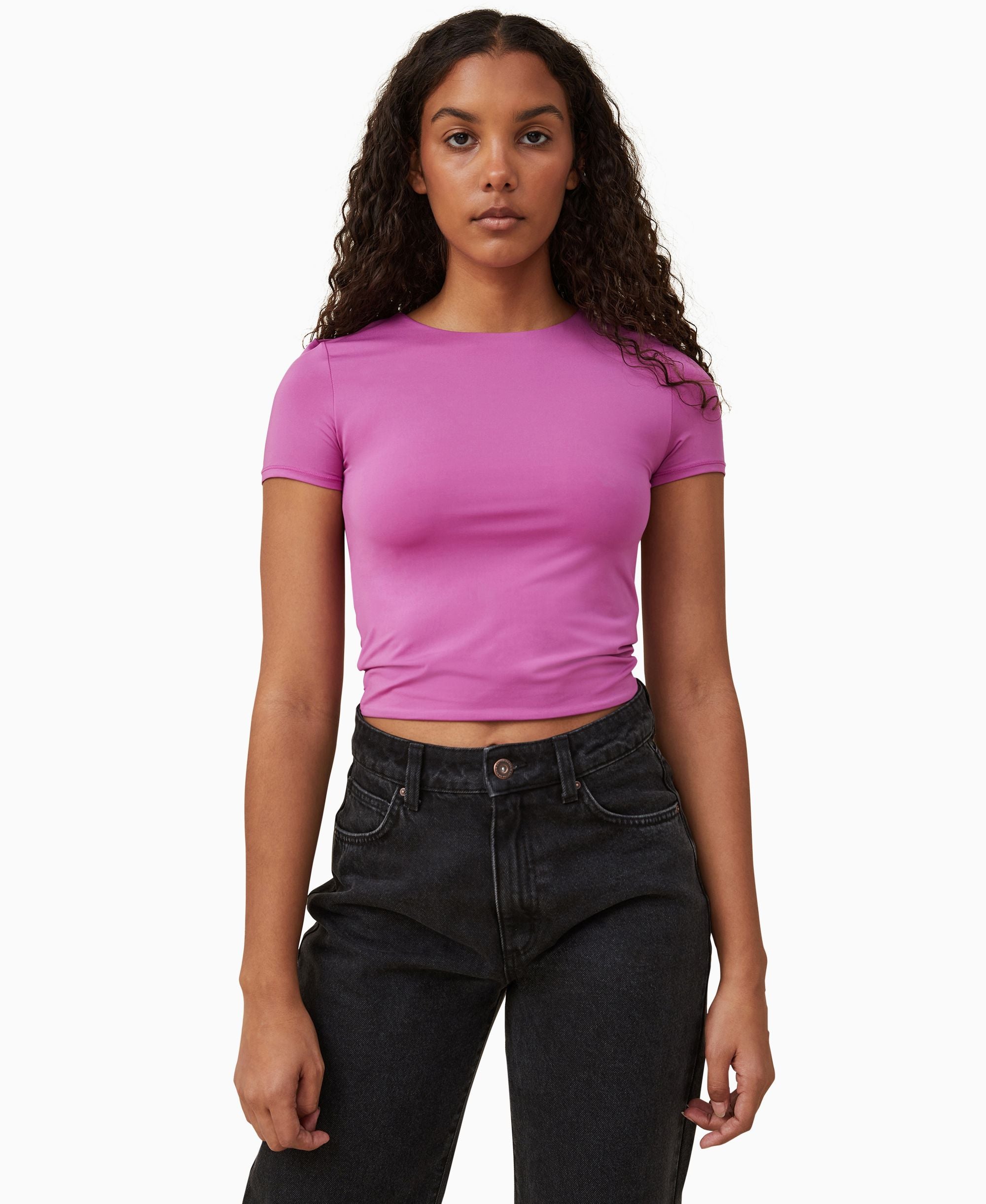 Women's Sculpted Crew Neck T-shirt