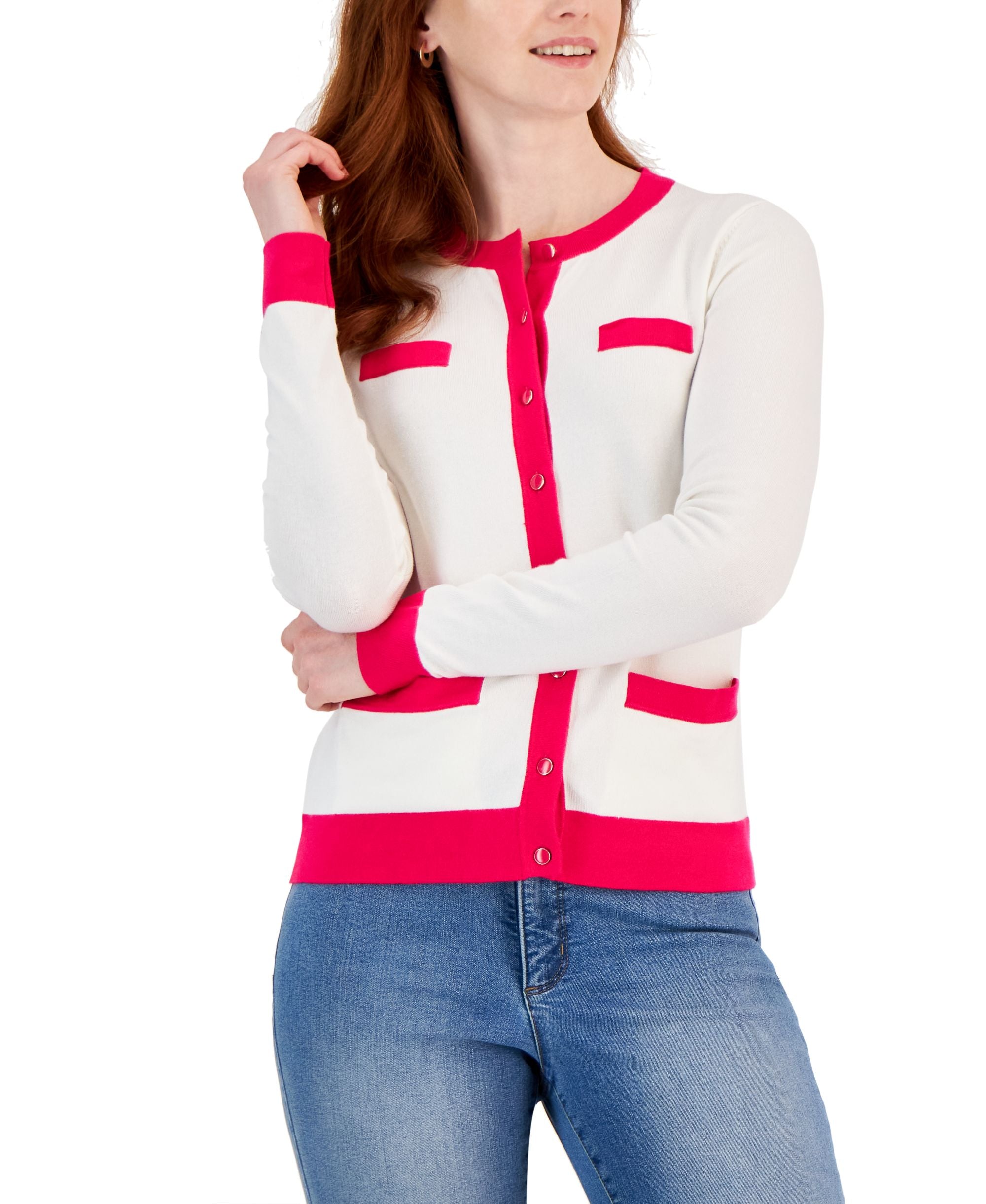 Charter Club Colorblocked Cardigan