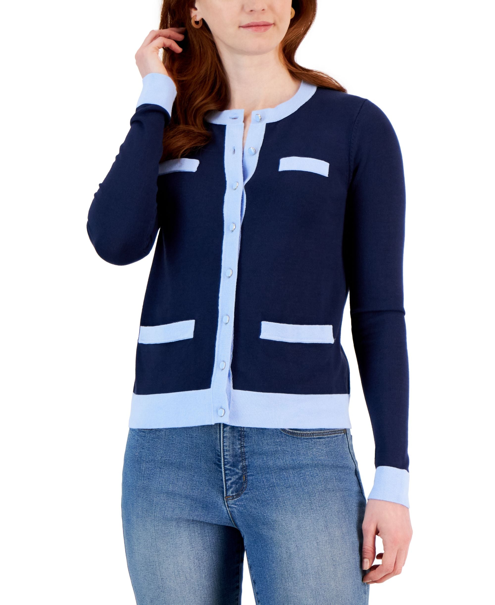 Charter Club Colorblocked Cardigan