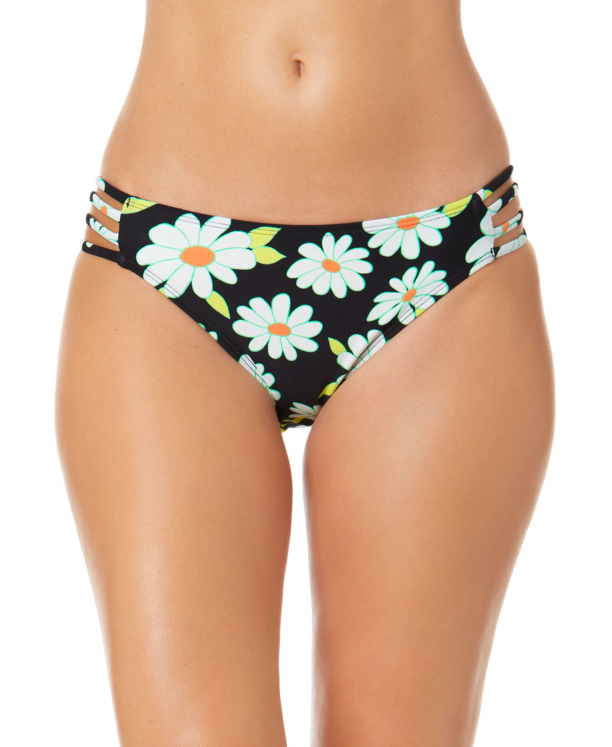 Juniors' Daisy Dance Strappy-Side Hipster Bottoms
