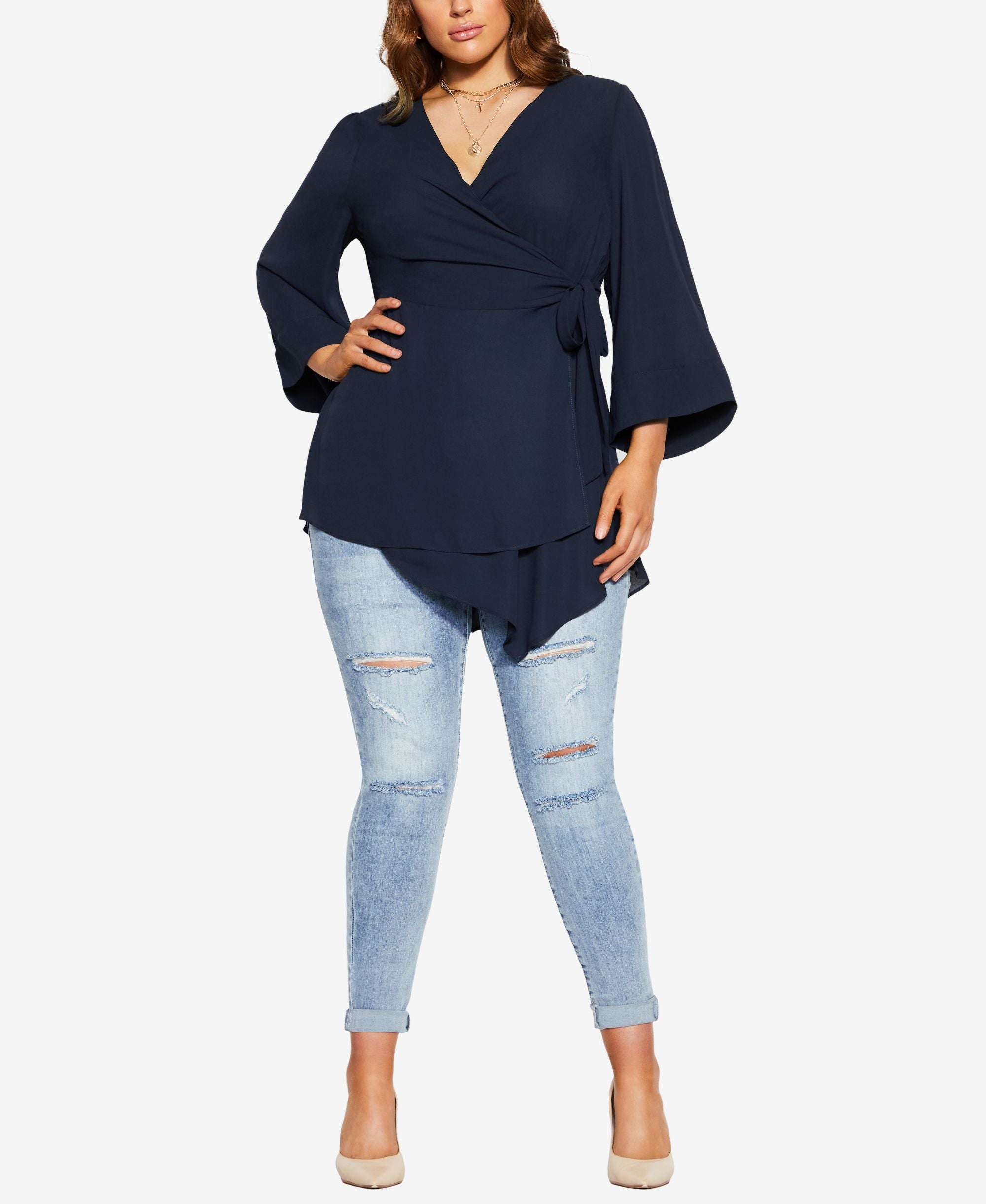 Trendy Plus Size Shibara Vibes Top