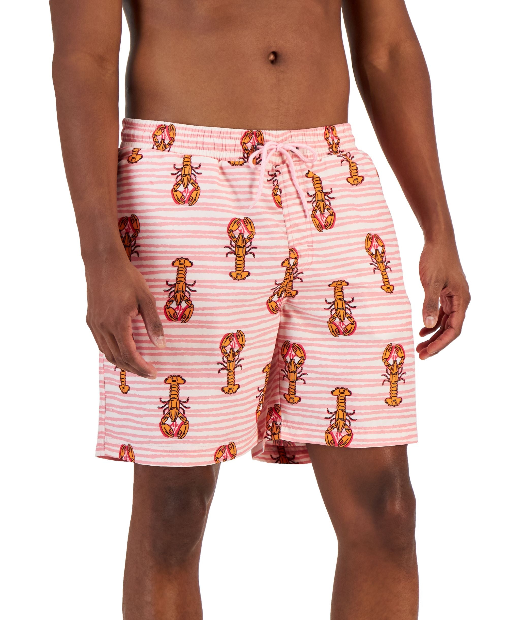 Men's Lobster Waves Swim Trunks