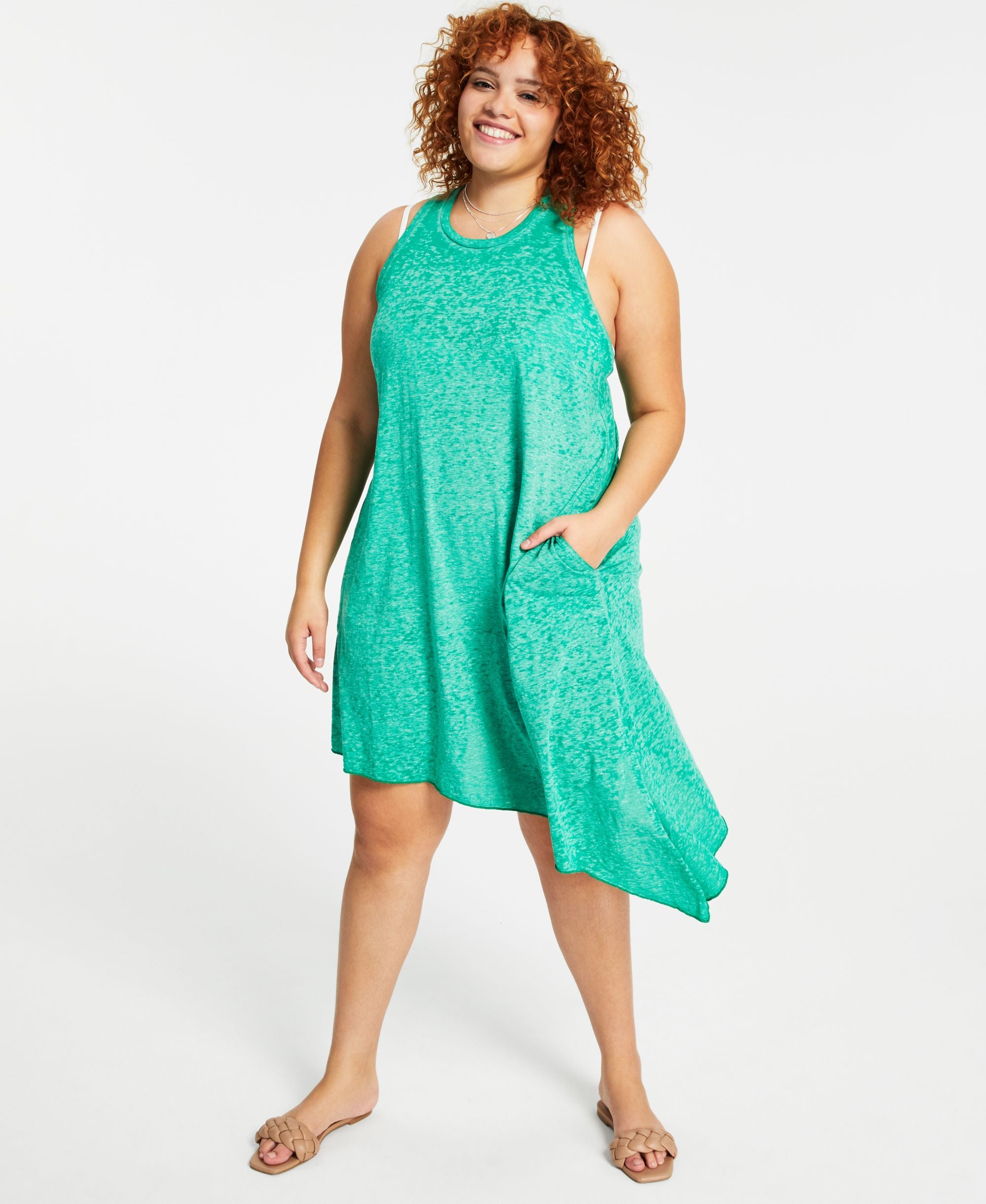 Plus Size Beach Date Cover-Up Dress