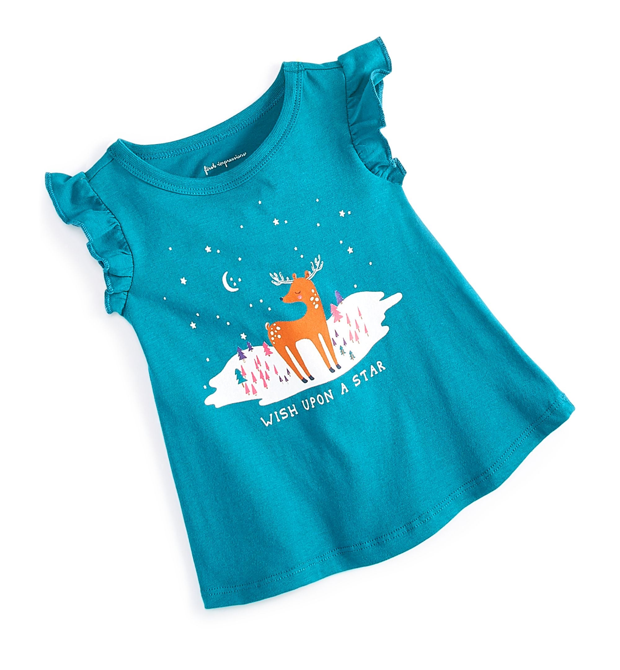 Baby Girls Ruffle Sleeve Wish Top