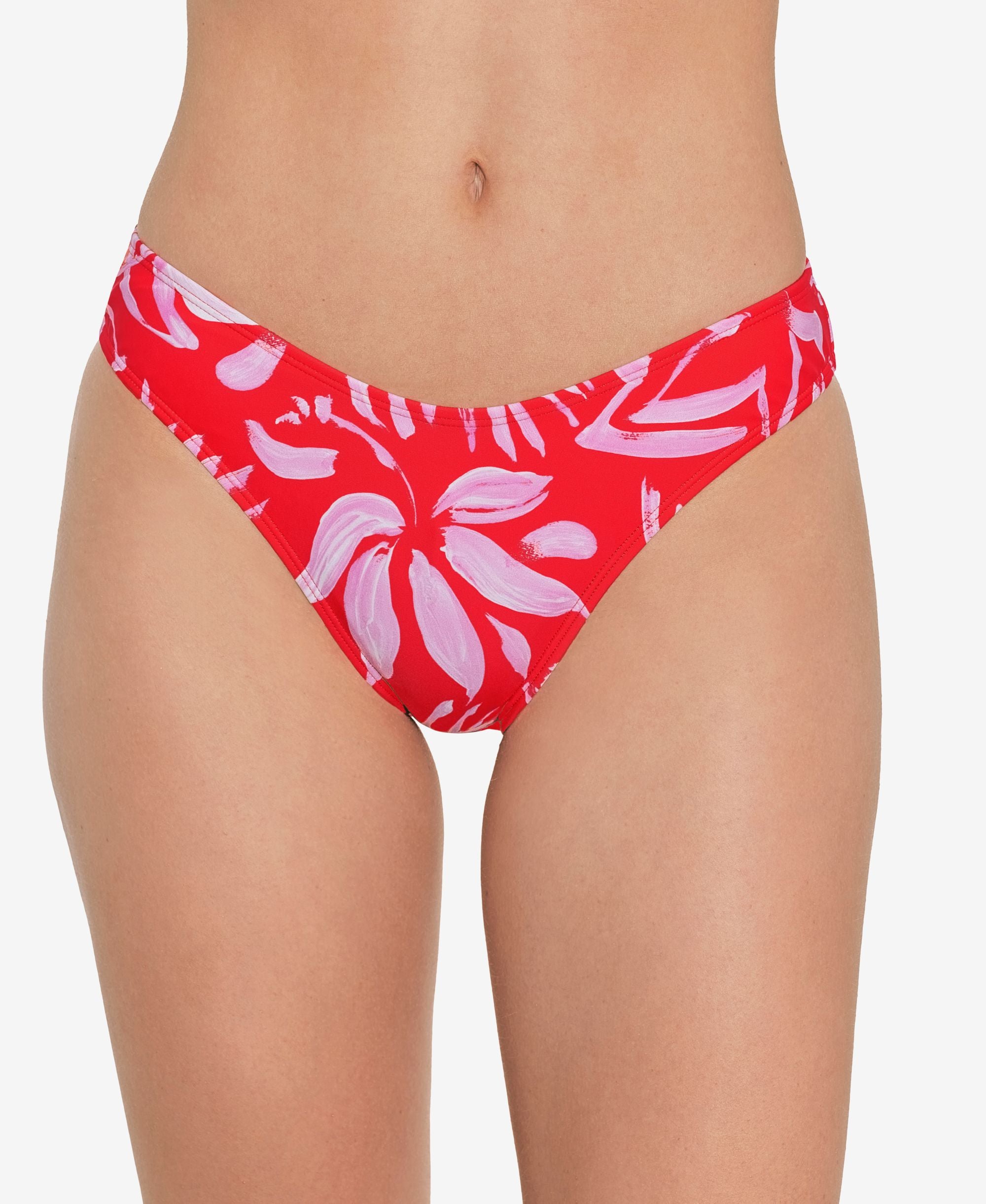 Juniors' Printed Wide-Band Bikini Bottoms