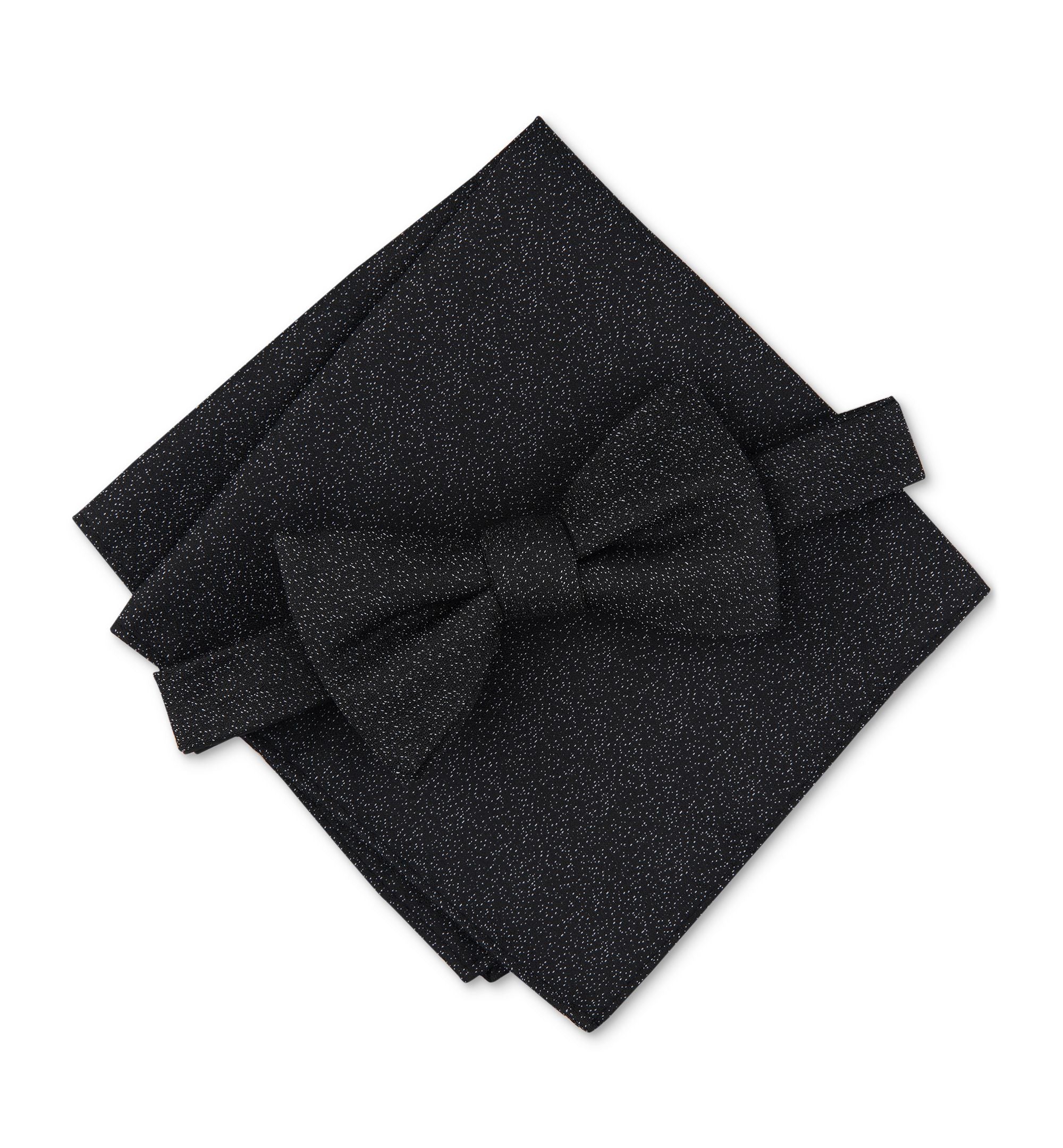 Men's Millard Mini-Print Bow Tie & Pocket Square Set