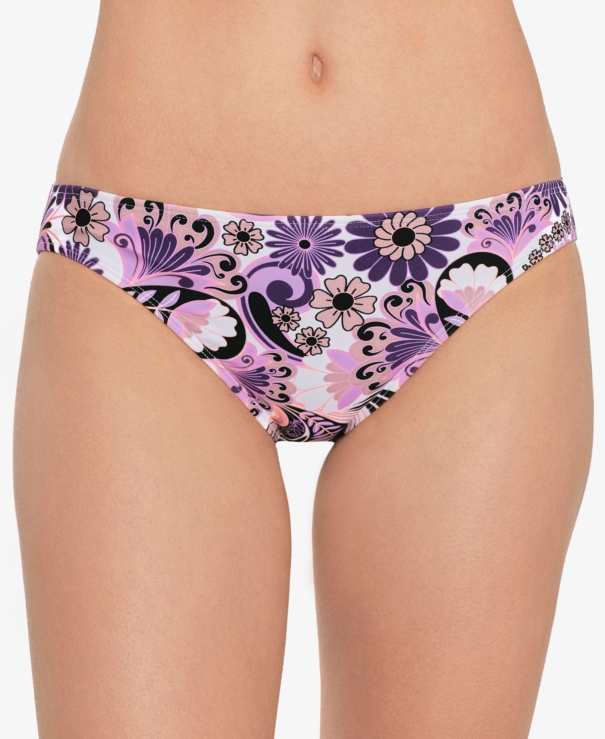 Juniors' Printed Hipster Bikini Bottoms