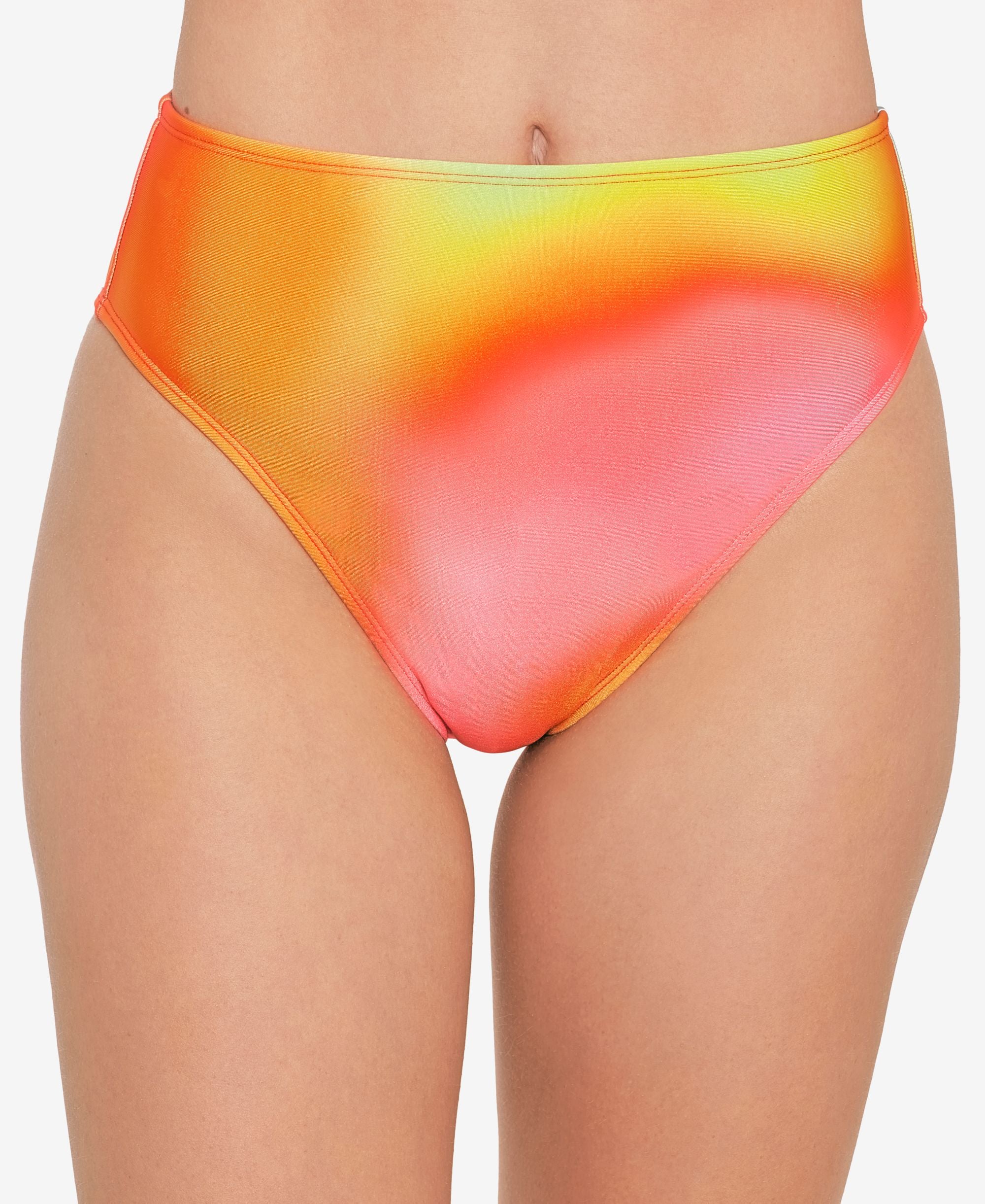 Juniors' Printed High-Waist Bikini Bottoms
