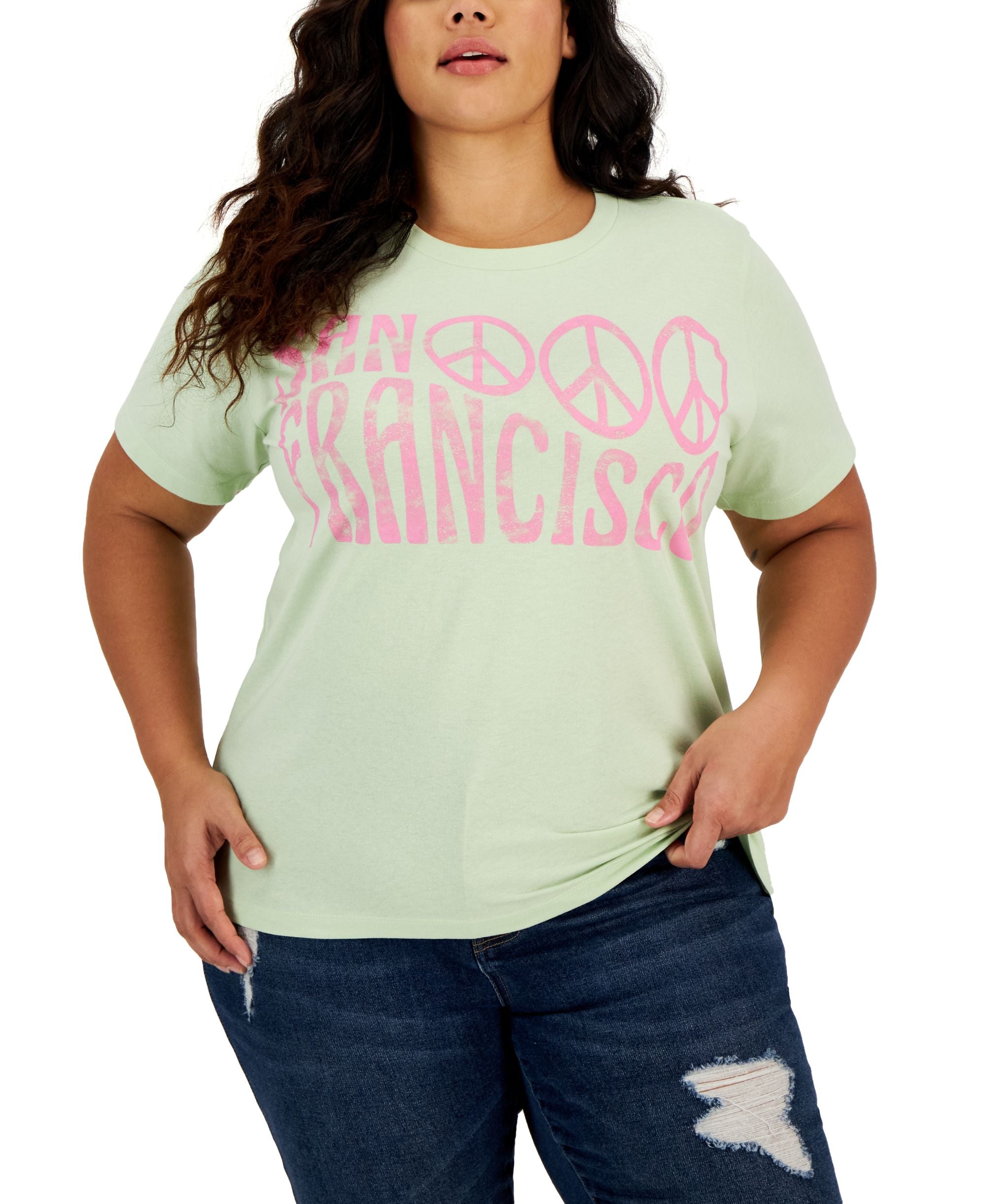 Trendy Plus Size Short-Sleeve San Francisco T-Shirt