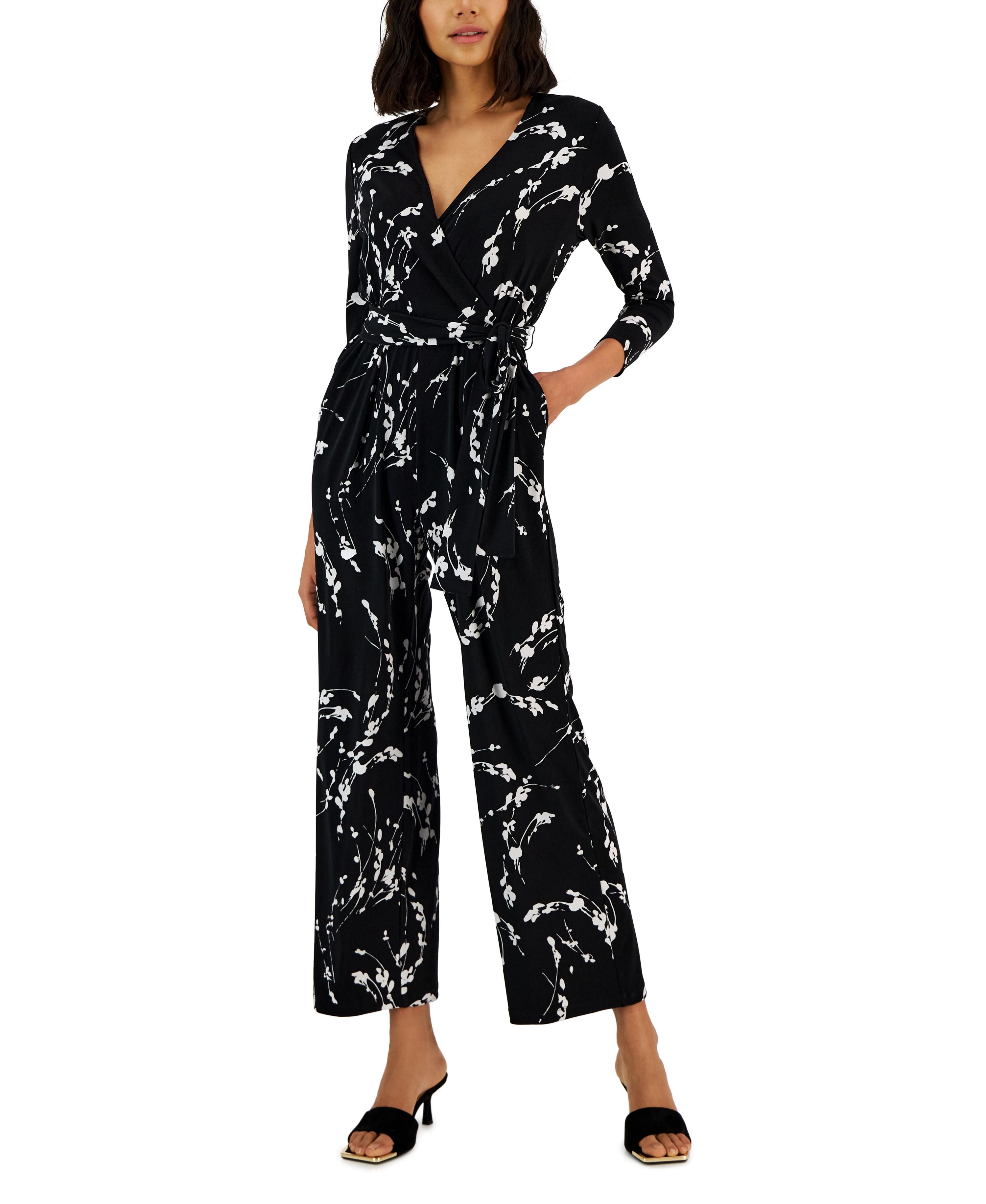 Women's 3/4-Sleeve Jumpsuit