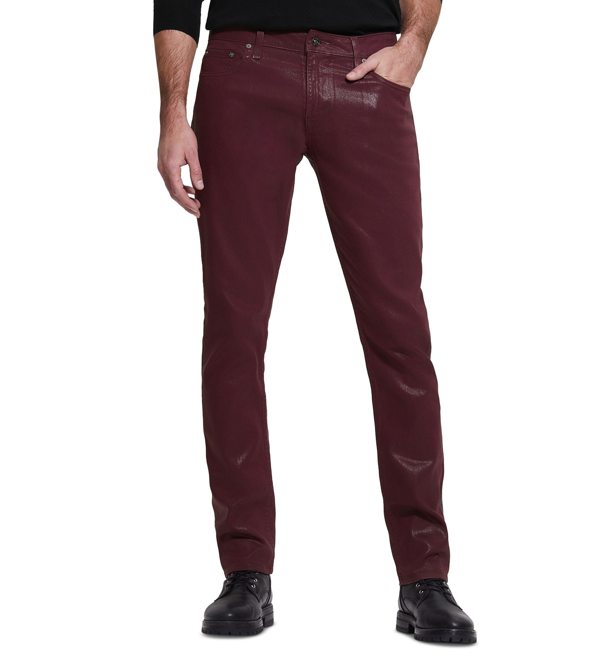 Men's Slim Tapered-Fit Coated Jeans