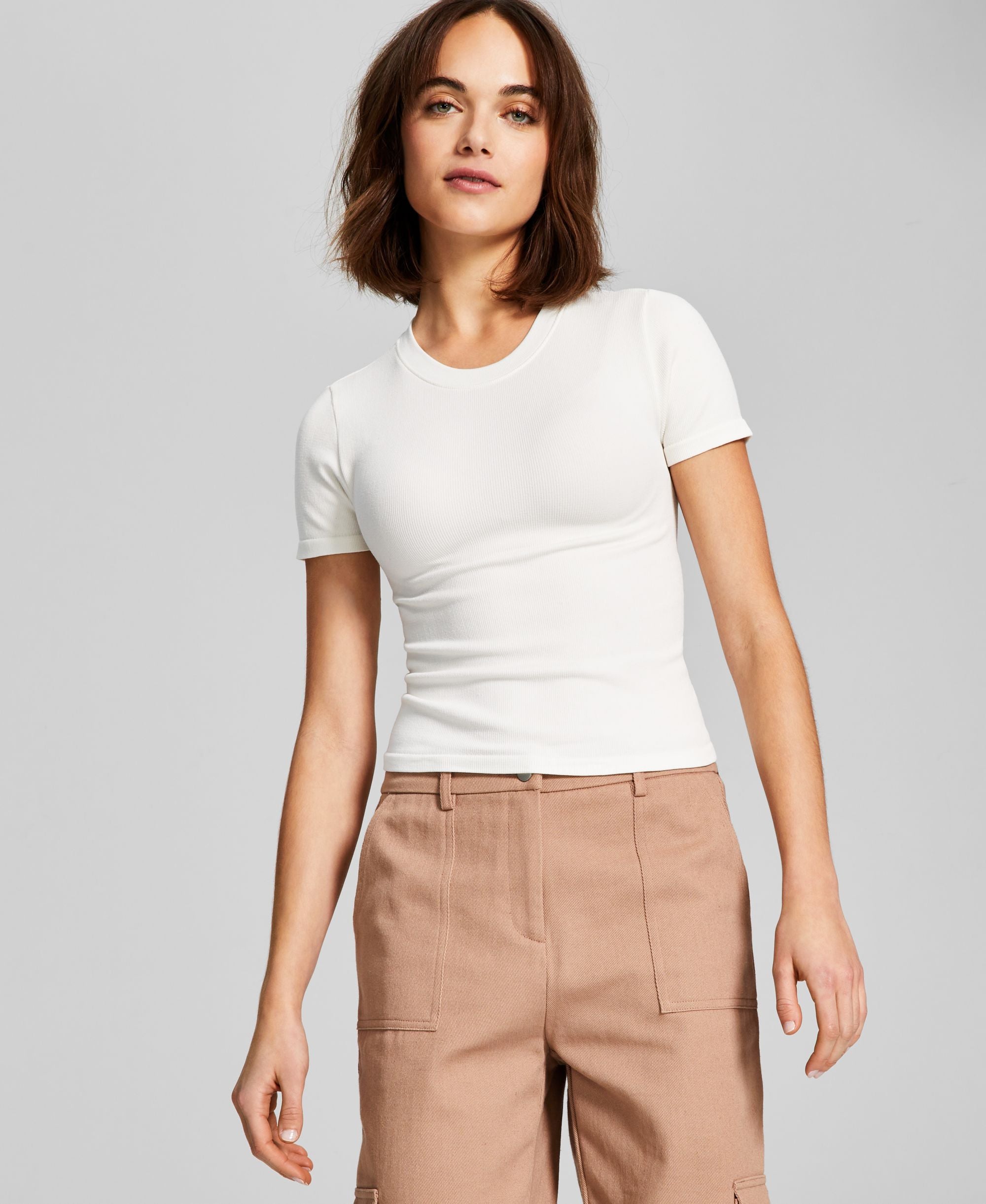 Women's Seamless Short-Sleeve Crewneck Top