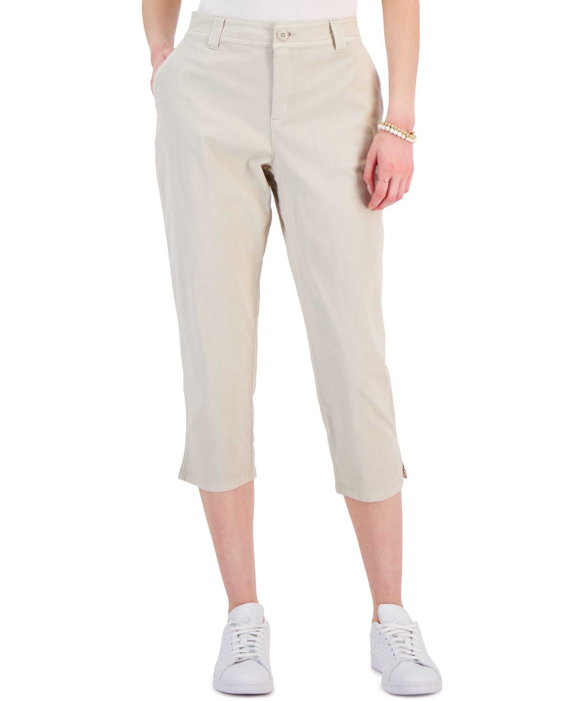 Women's Mid Rise Comfort Capri Pants