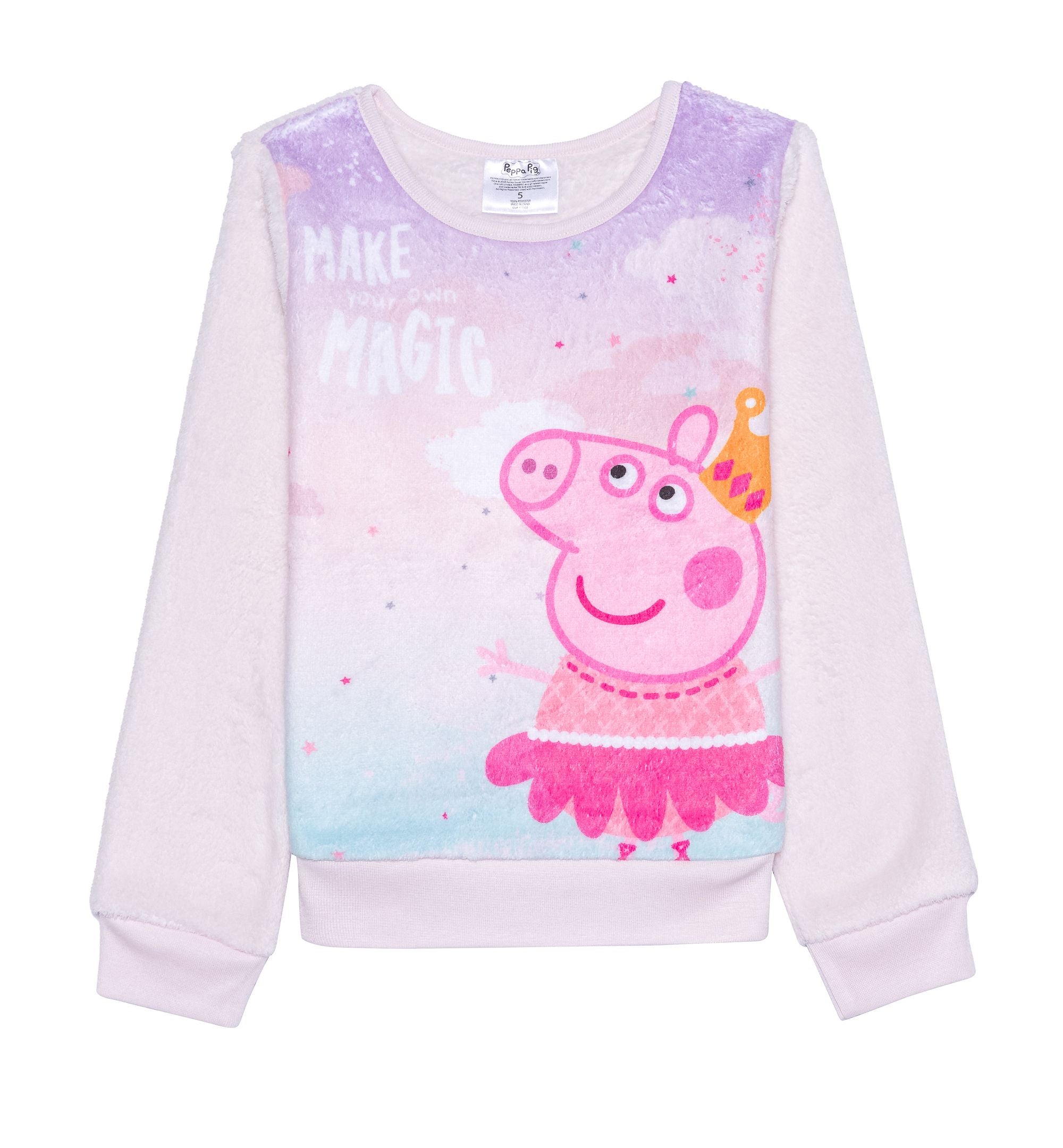 Peppa Pig Toddler Girls Make Your Own Magic Cozy Pullover Sweatshirt