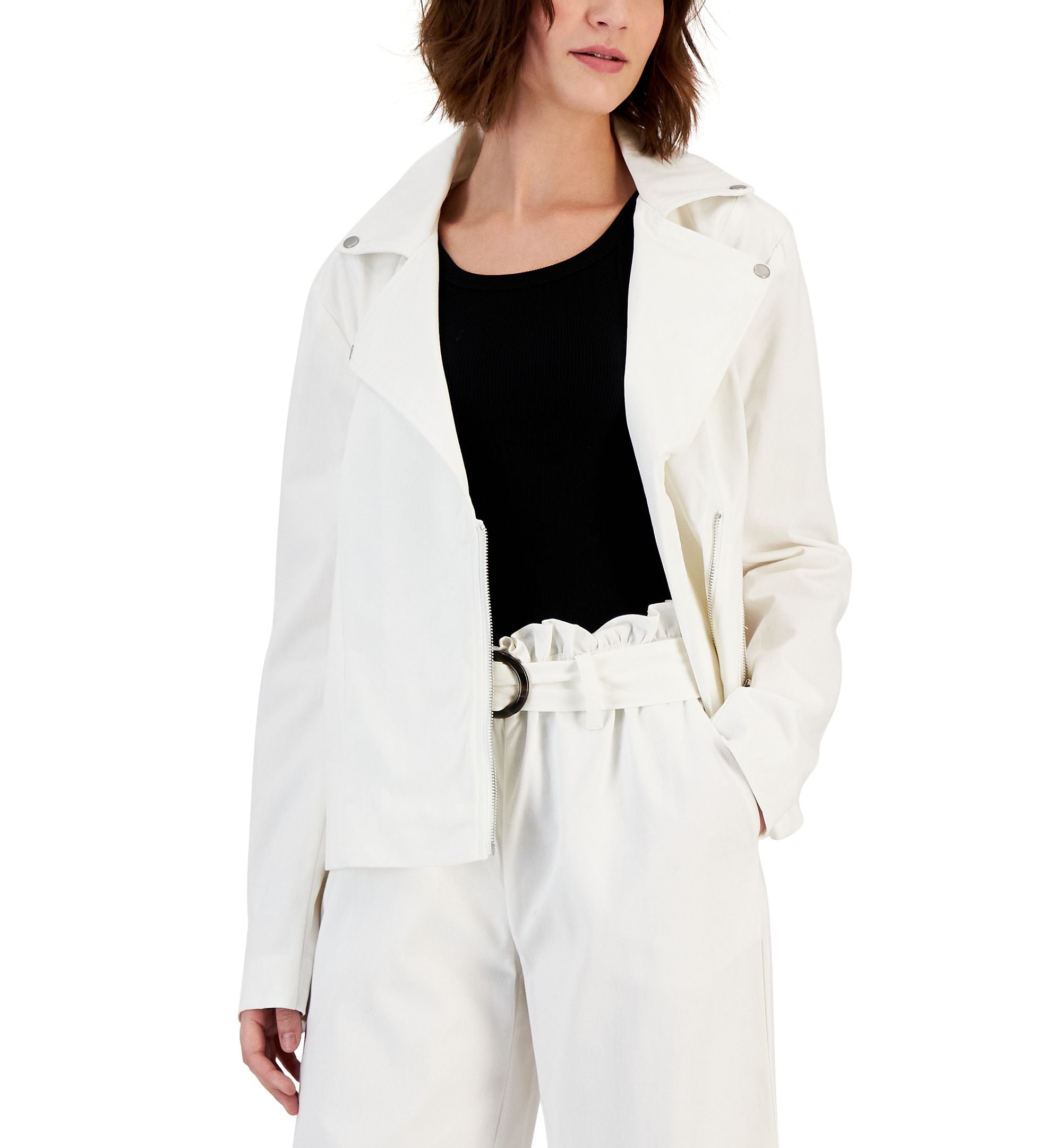 Women's Twill Moto Jacket