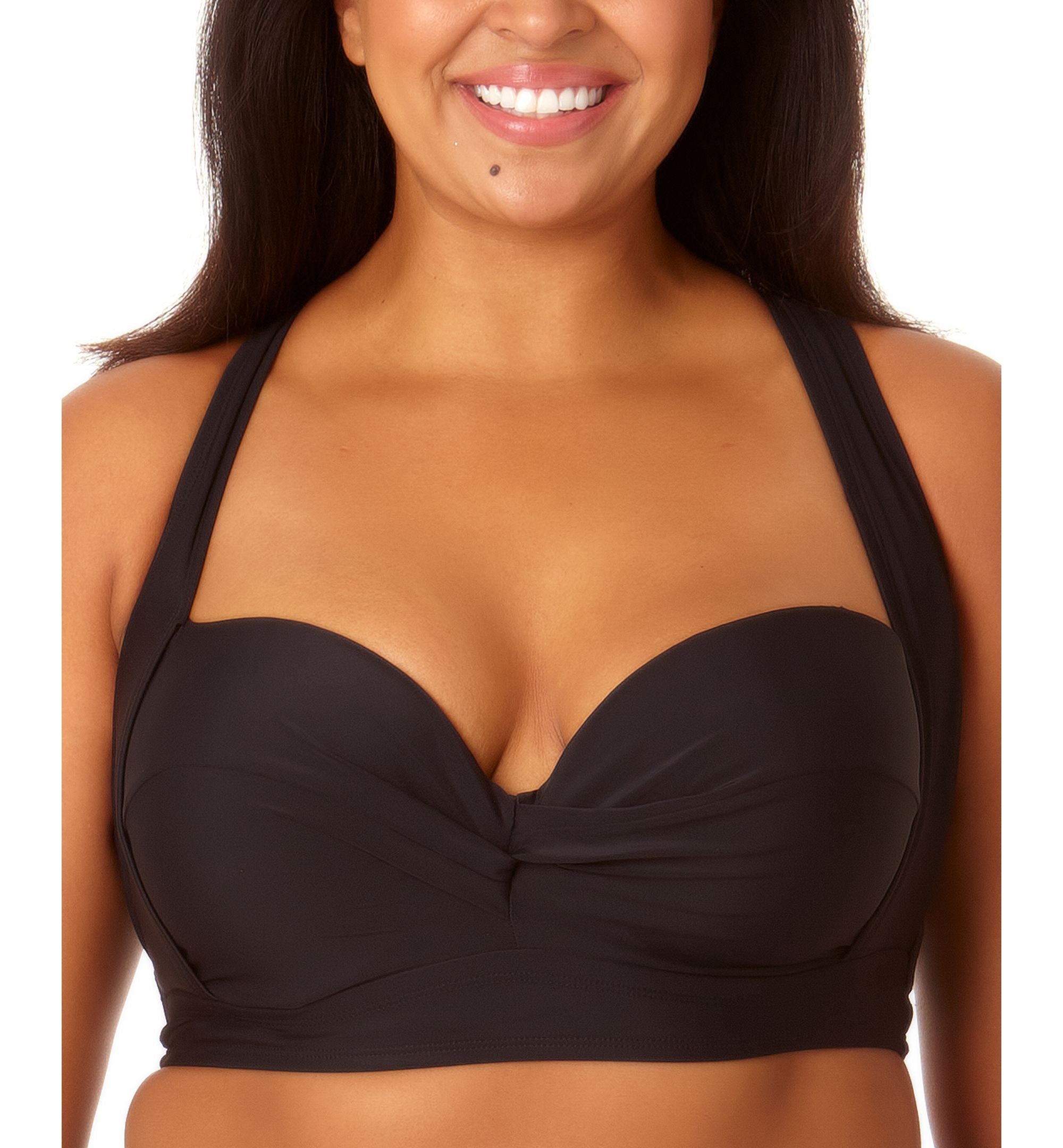 Plus Size Molded Cup X-Back Bikini Top