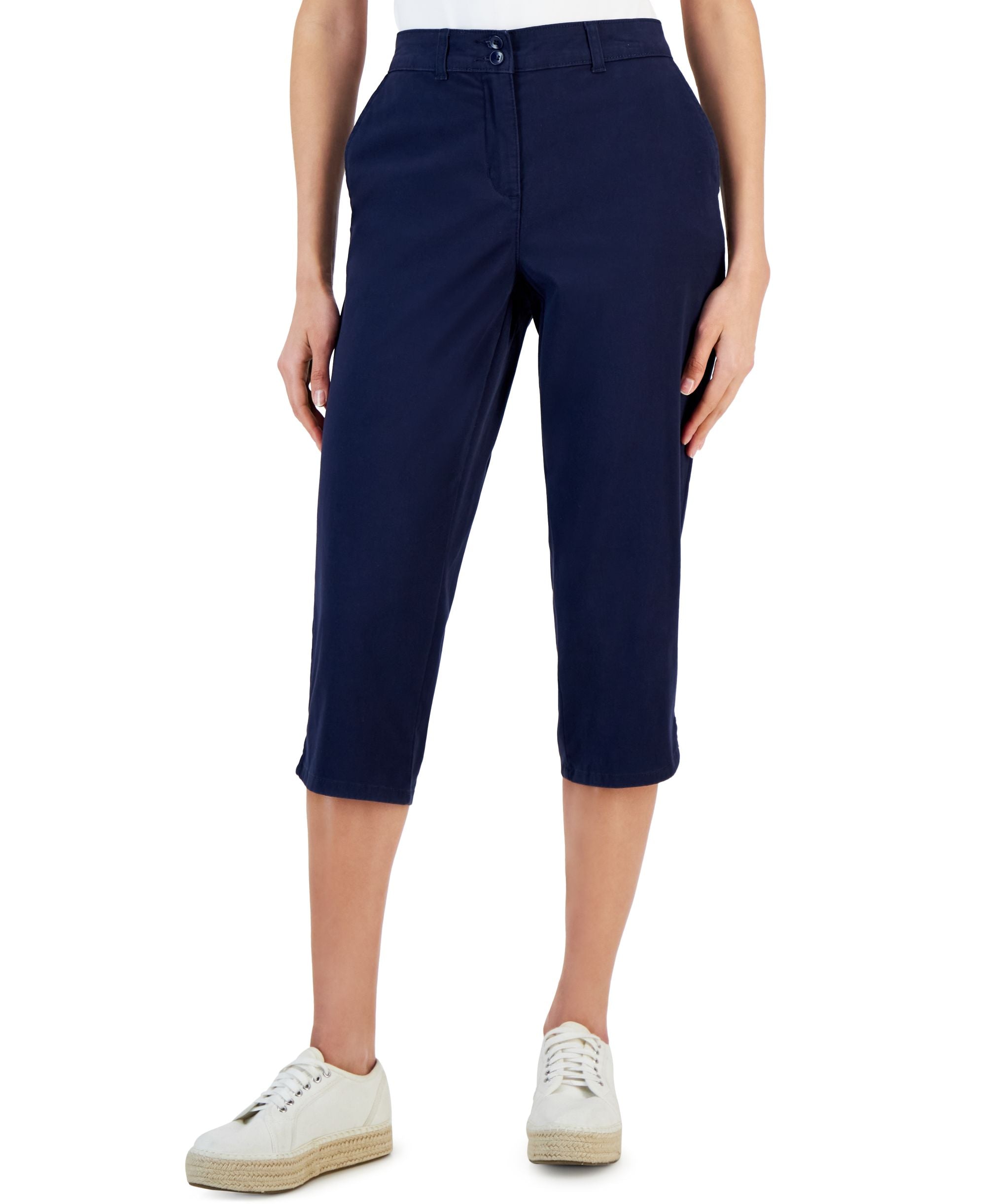 Women's Comfort Waist Capri Pants