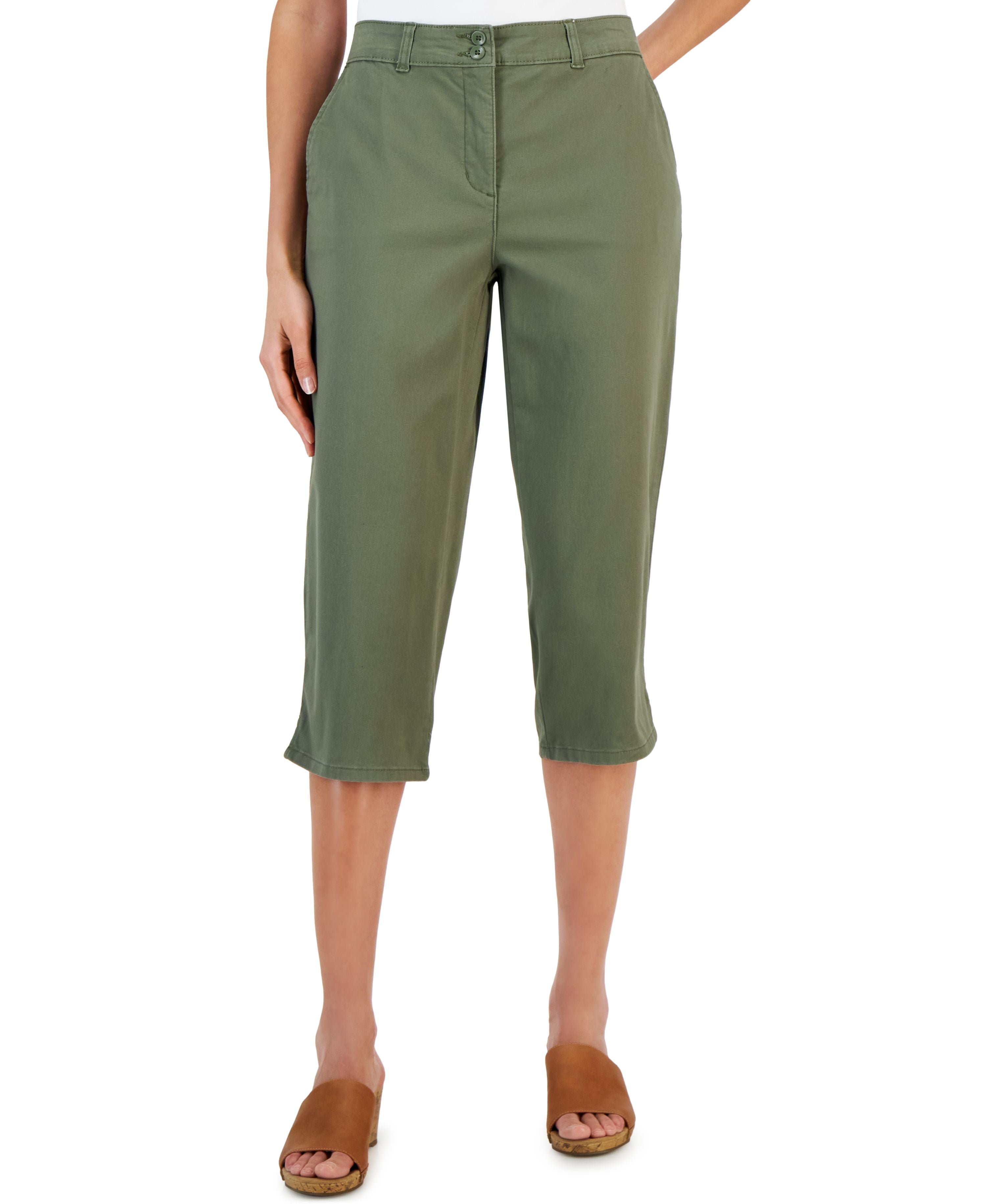 Women's Comfort Waist Capri Pants