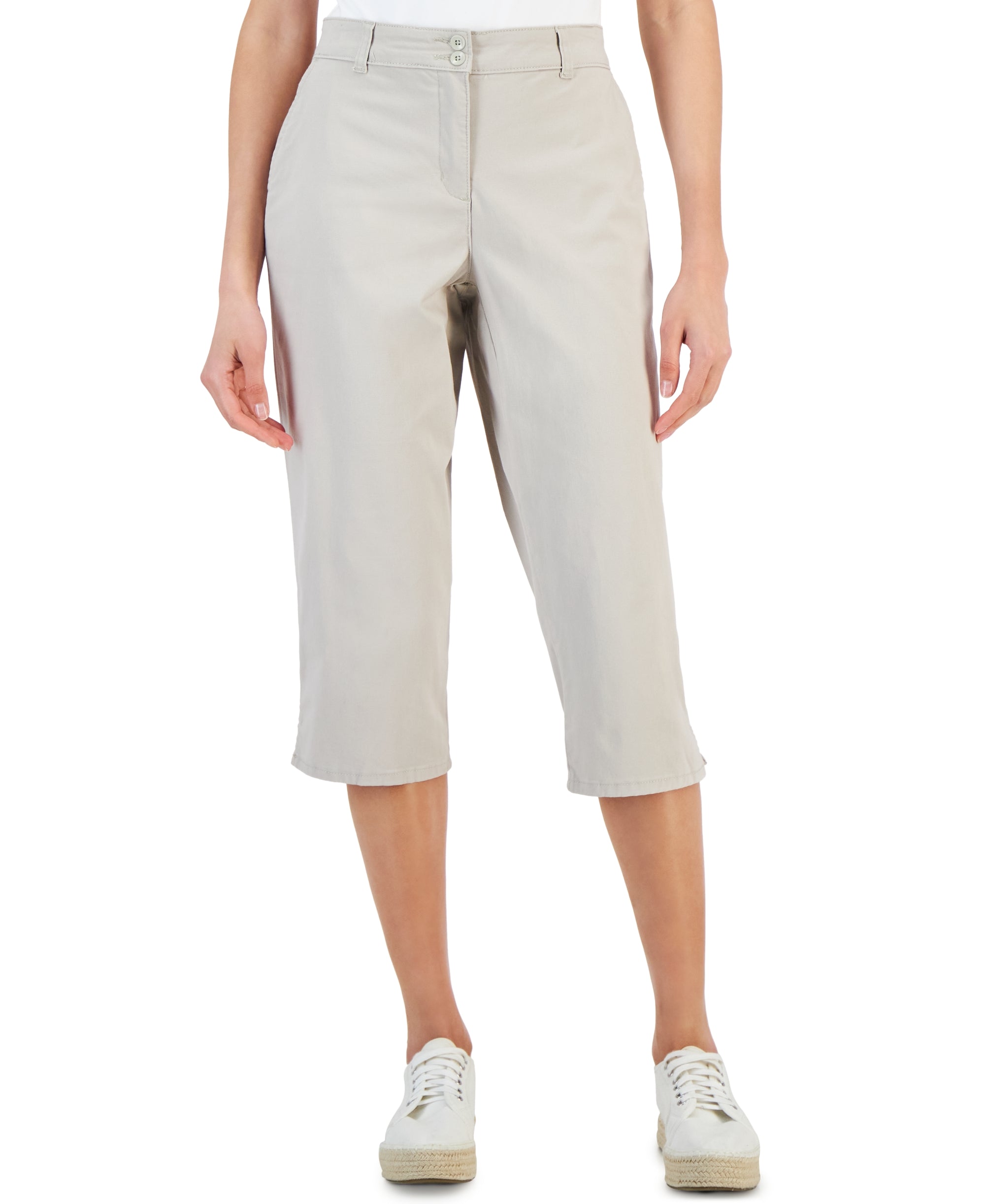 Women's Comfort Waist Capri Pants