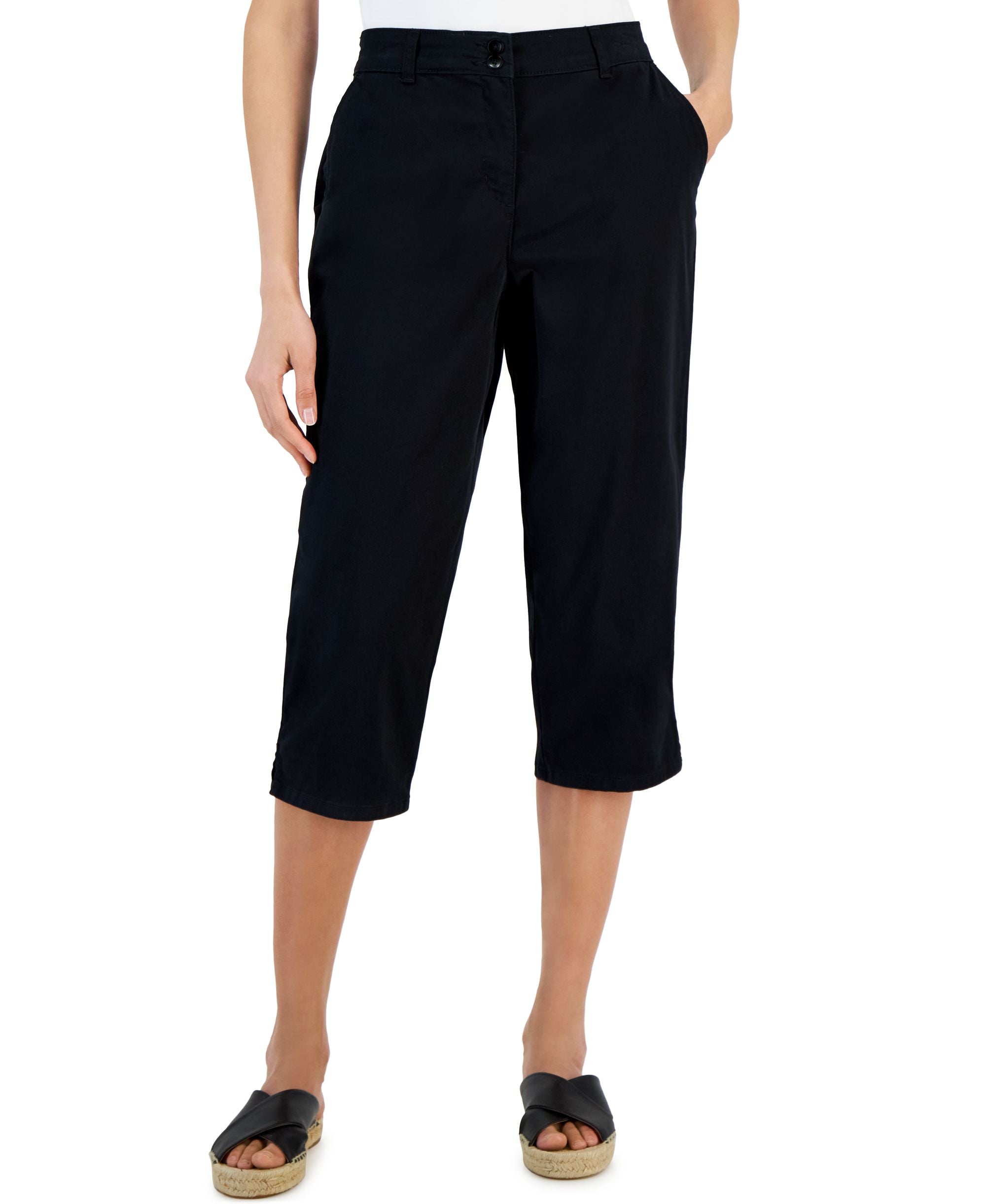 Petite Comfort Waist High-Rise Capri Pants
