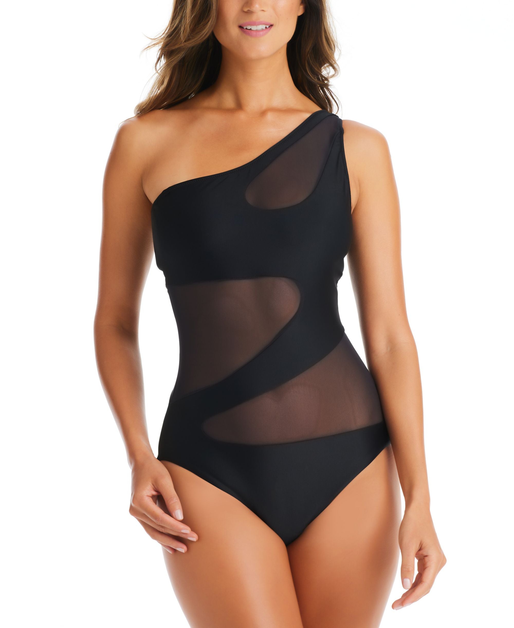 Natural Beauty Cutout One-Shoulder One-Piece Swimsuit