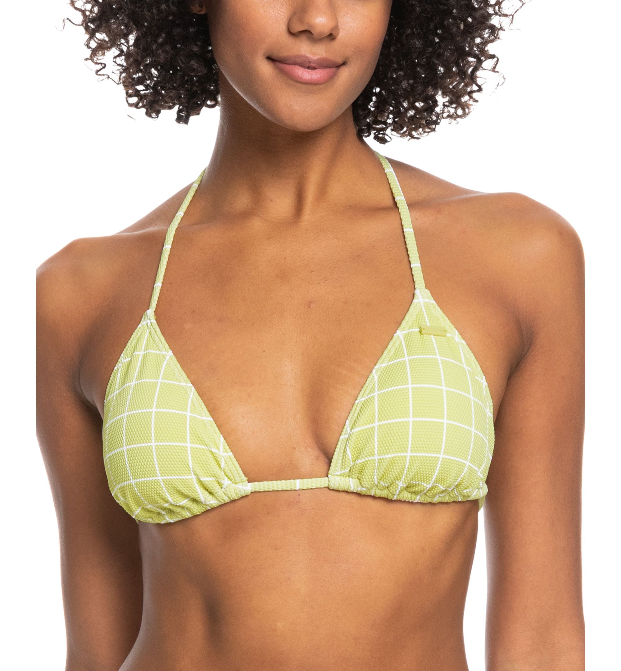 Juniors' Salty Shine Tiki Triangle Bikini Top